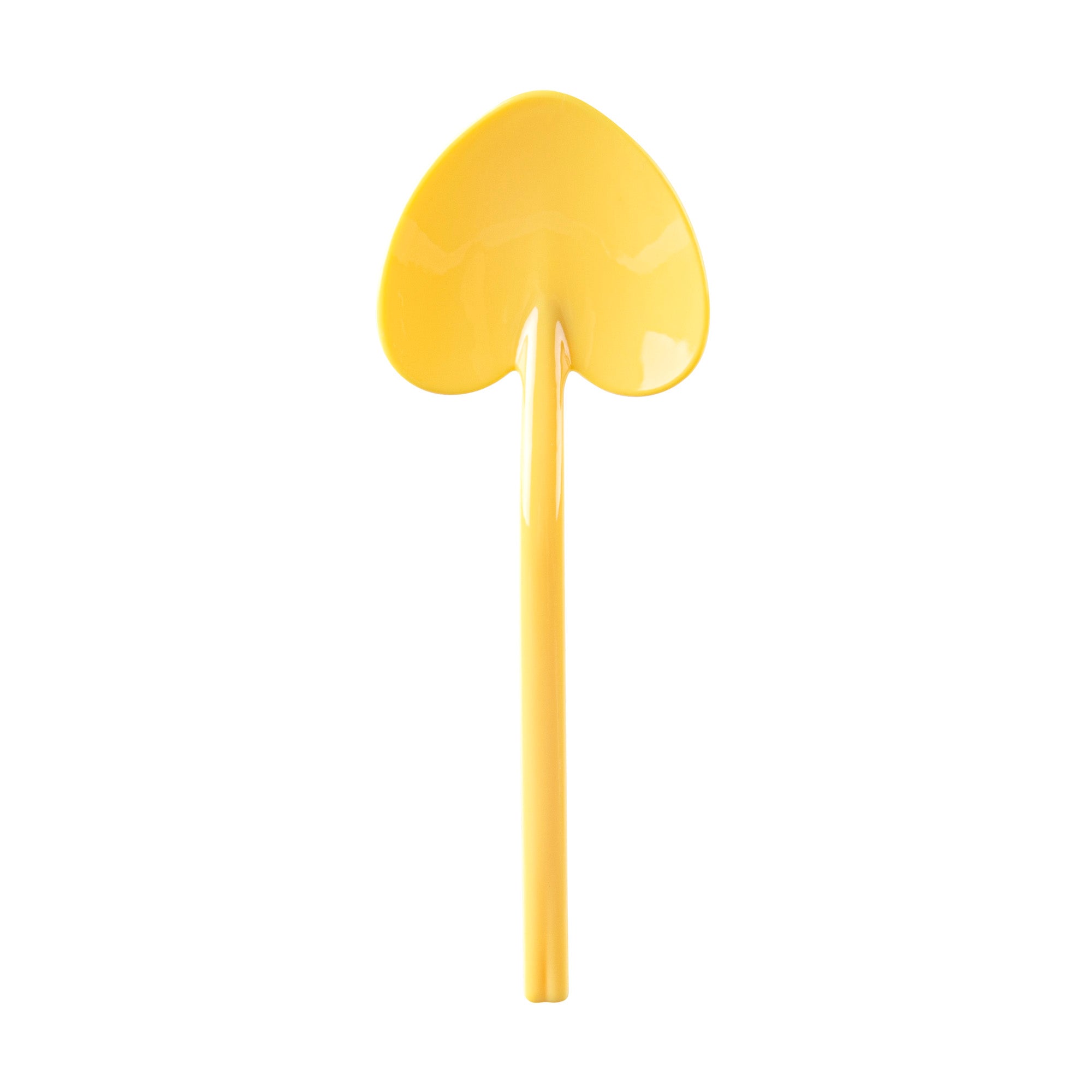 100-Pack Yellow Plastic Baby Love Shovel Spoons (3.5