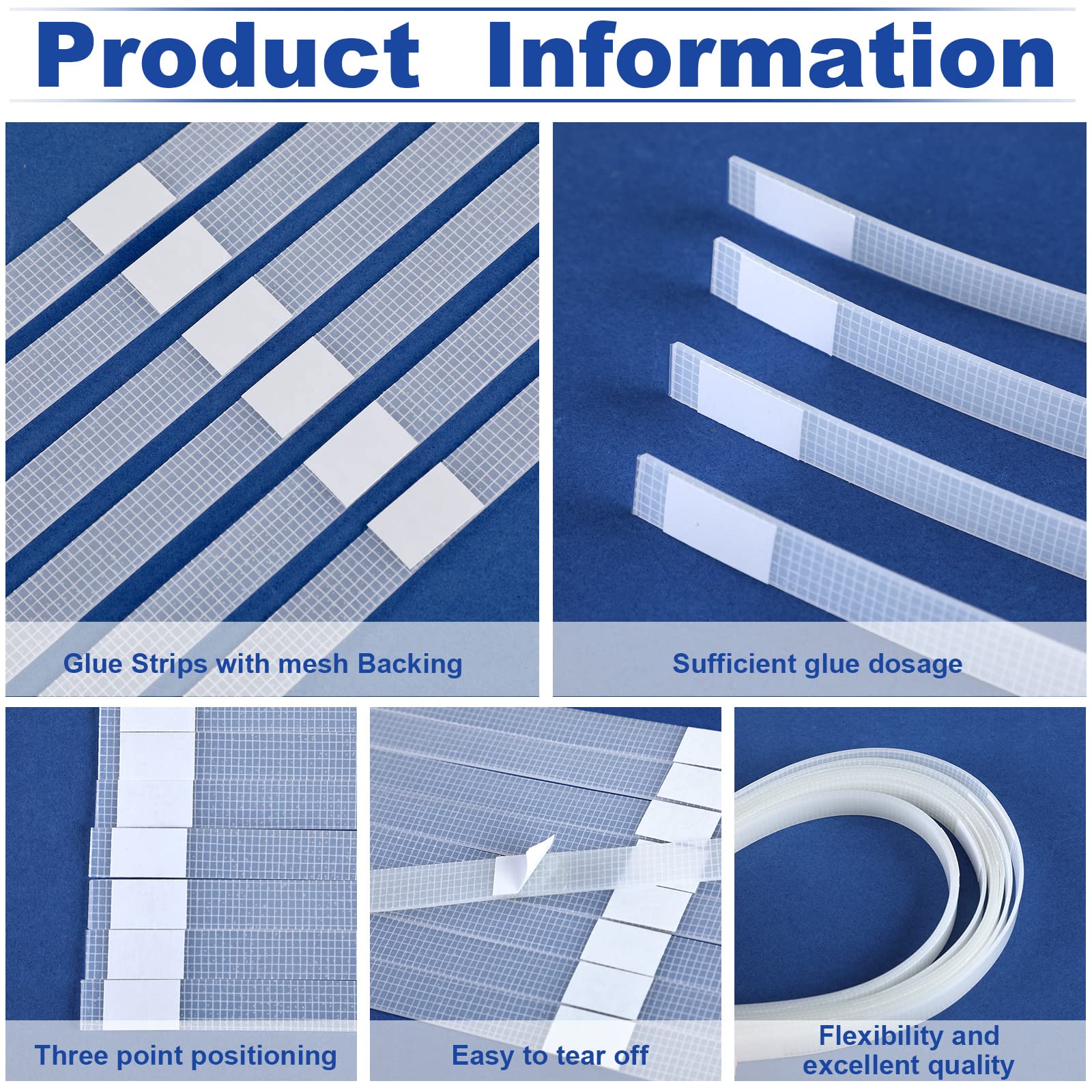 Outus 50 Pcs Strong Adhesive Mesh Glue Strips - 12mm Book Binding Repair Tape for Albums, Photos, Documents | Perfect for Scrapbooking, Picture Framing & File Organization