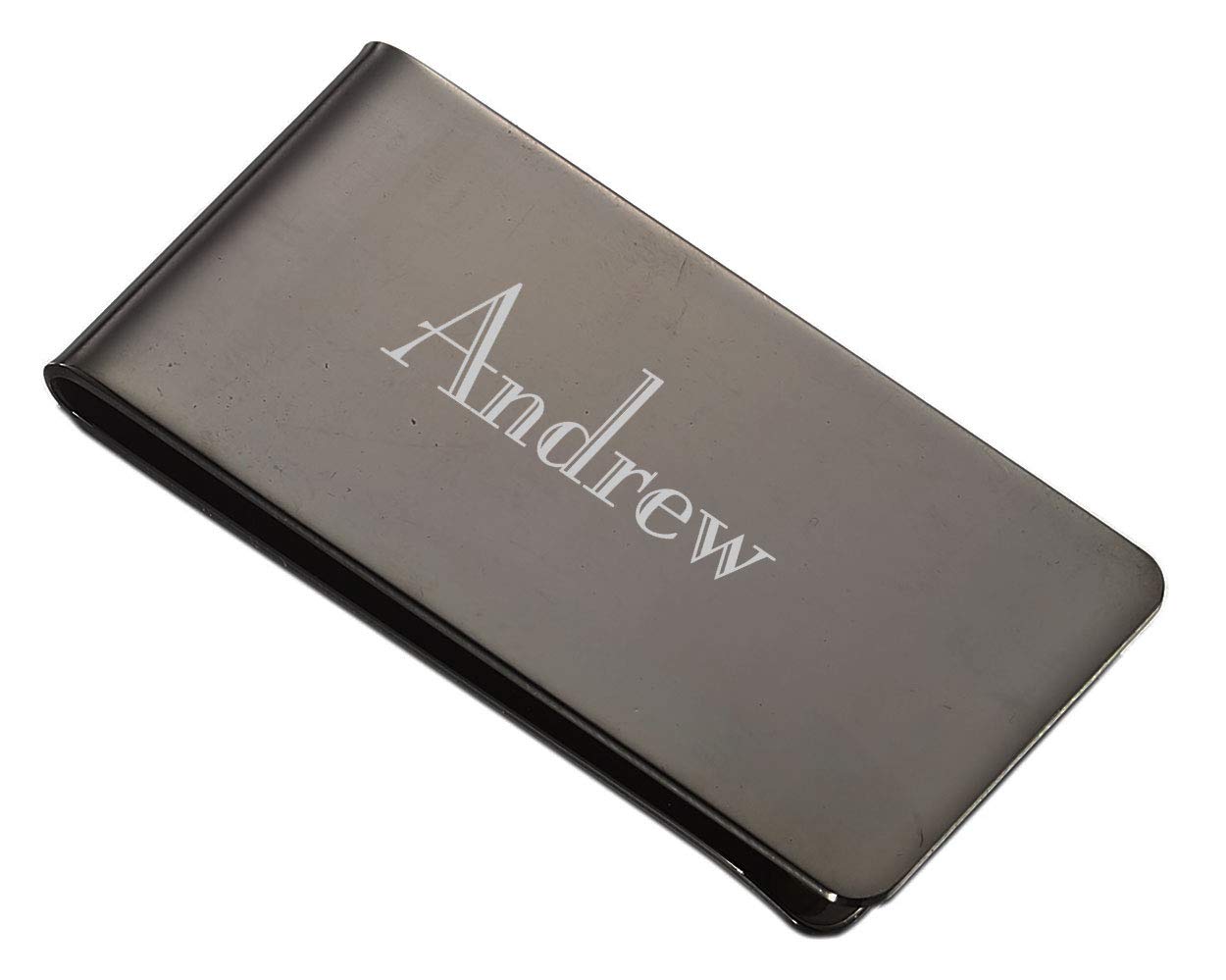 Personalized Visol Archduke Gunmetal Stainless Steel Money Clip - Free Laser Engraving - Perfect Gift for Men, Wedding, Anniversary & Business Occasions