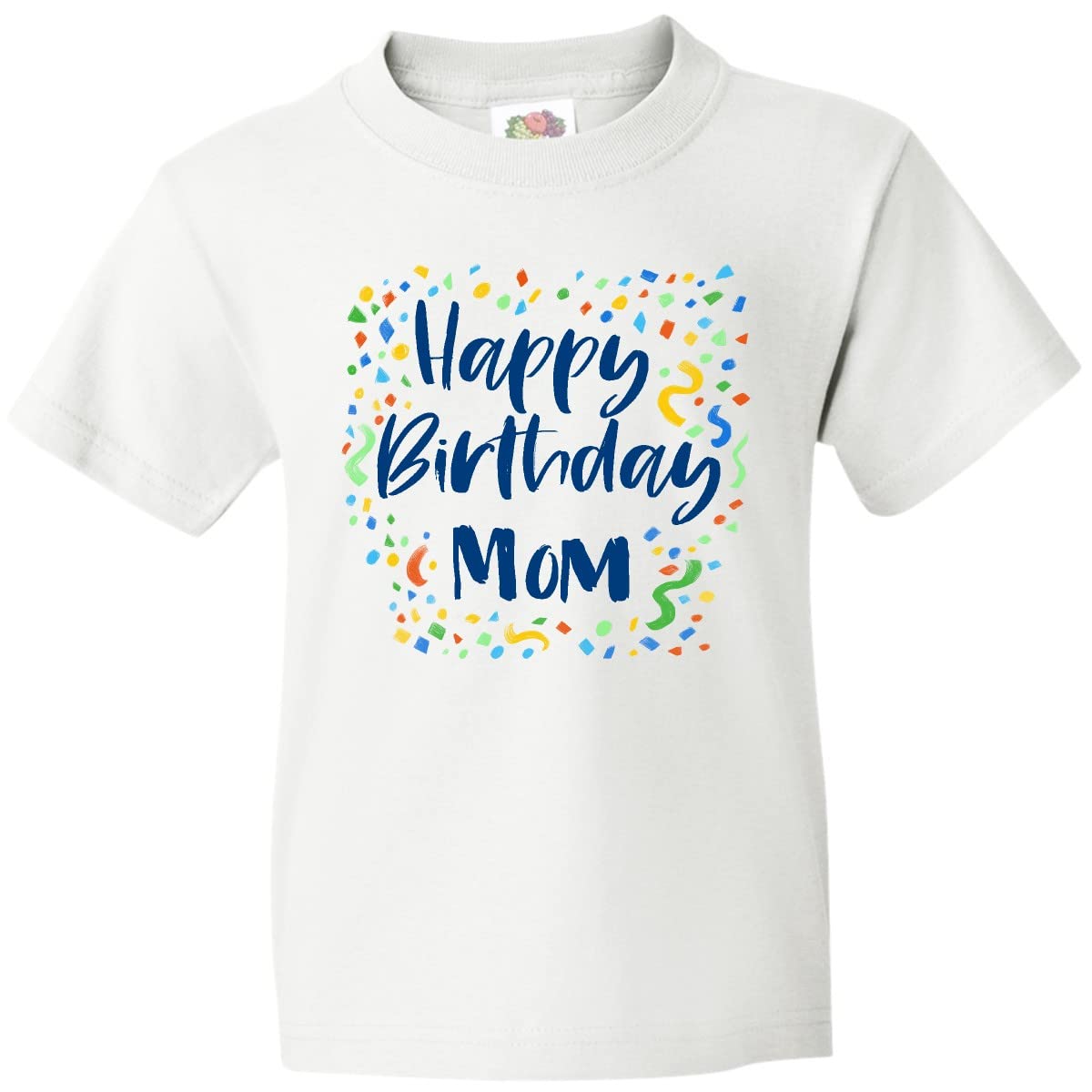 Inktastic Happy Birthday Mom Youth T-Shirt - Cute Graphic Tee for Kids & Teens - Perfect Gift for Mother's Day, Birthday Parties & Family Celebrations