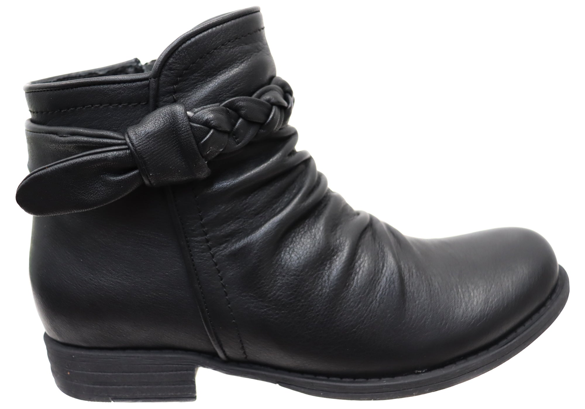 Orizonte Devo Women's European Comfortable Leather Ankle Boots - Stylish & Cushioned for Work, Travel & Everyday Wear