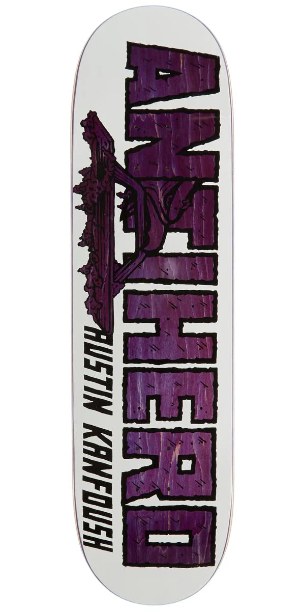 Antihero Kanfoush Custom White Skateboard Deck 8.5 - Premium Quality for Street Skating and Tricks