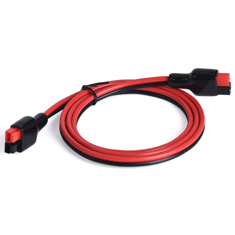 2.5mm² Solar PV Extension Cable with M8 Ring Terminal & Crocodile Clips - 30A 600V Power Battery Wire (3M) - Ideal for Solar Panel Connections, RV Batteries, and Off-Grid Power Systems
