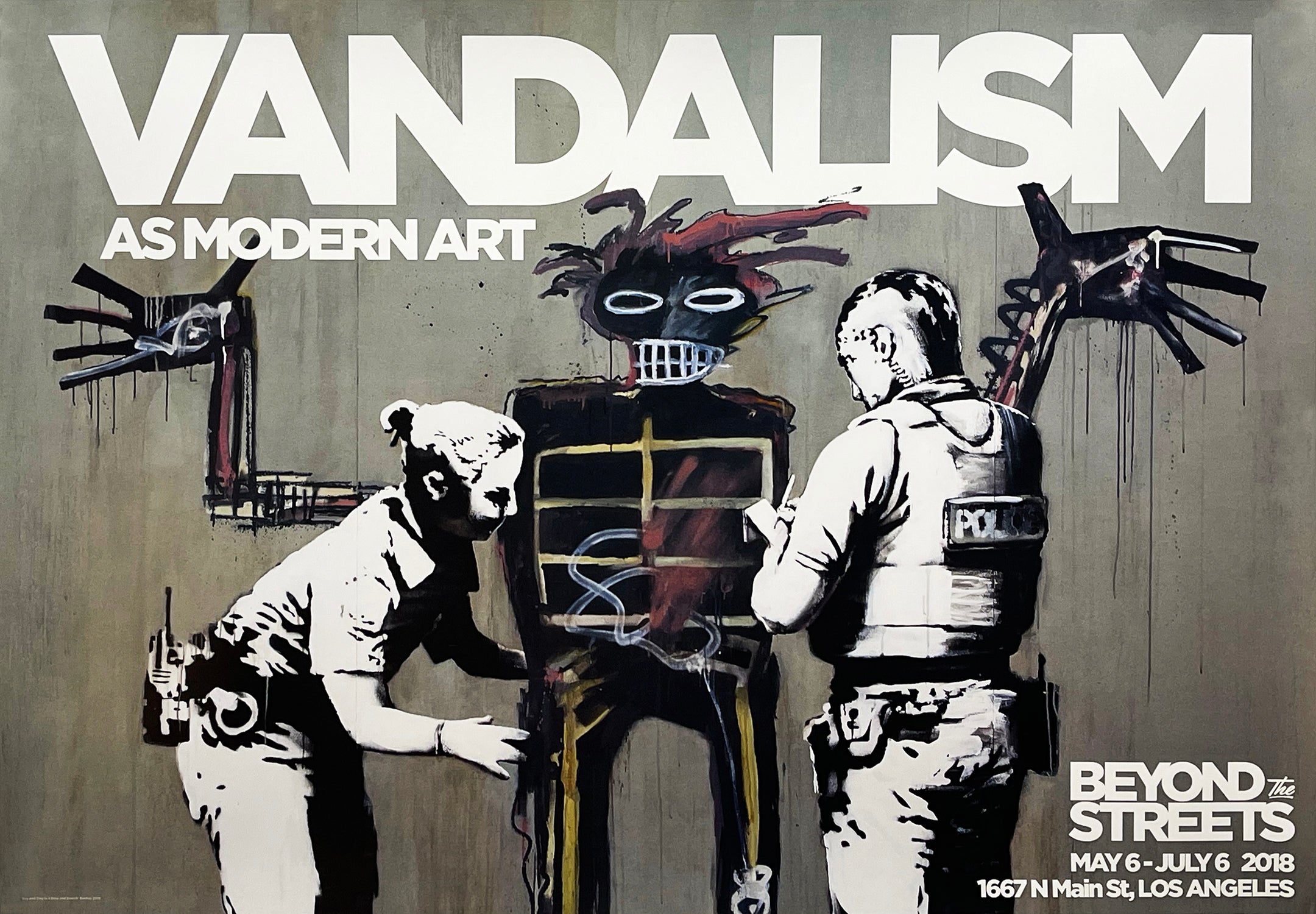 BANKSY 'Vandalism as Modern Art' (2018) Rare Original Poster - Limited Edition Street Art Collectible for Home & Office Decor