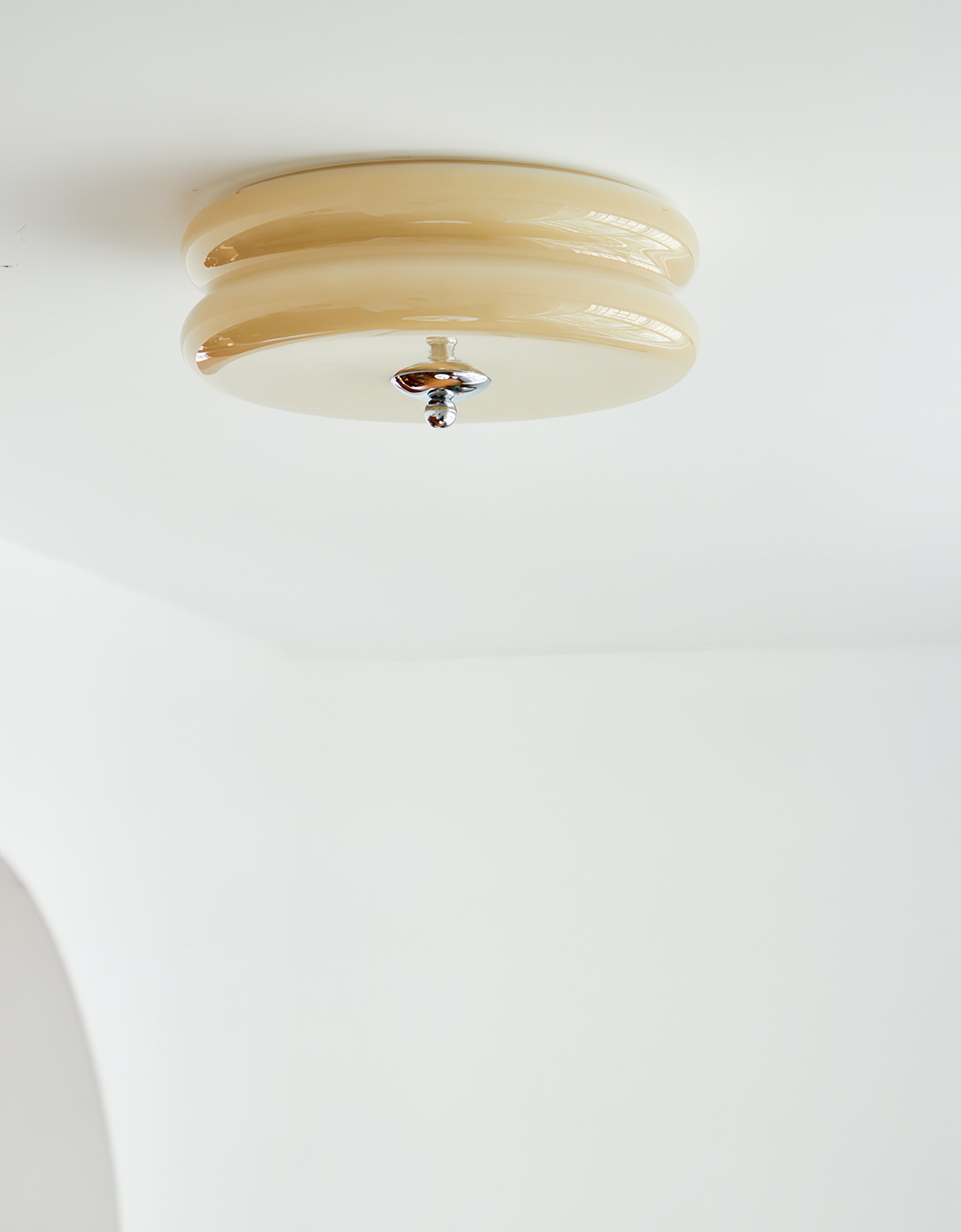 Art Deco Vintage Ceiling Light Fixture - Antique Bronze Finish, Crystal Accents - Perfect for Dining Room, Bedroom, or Foyer Lighting