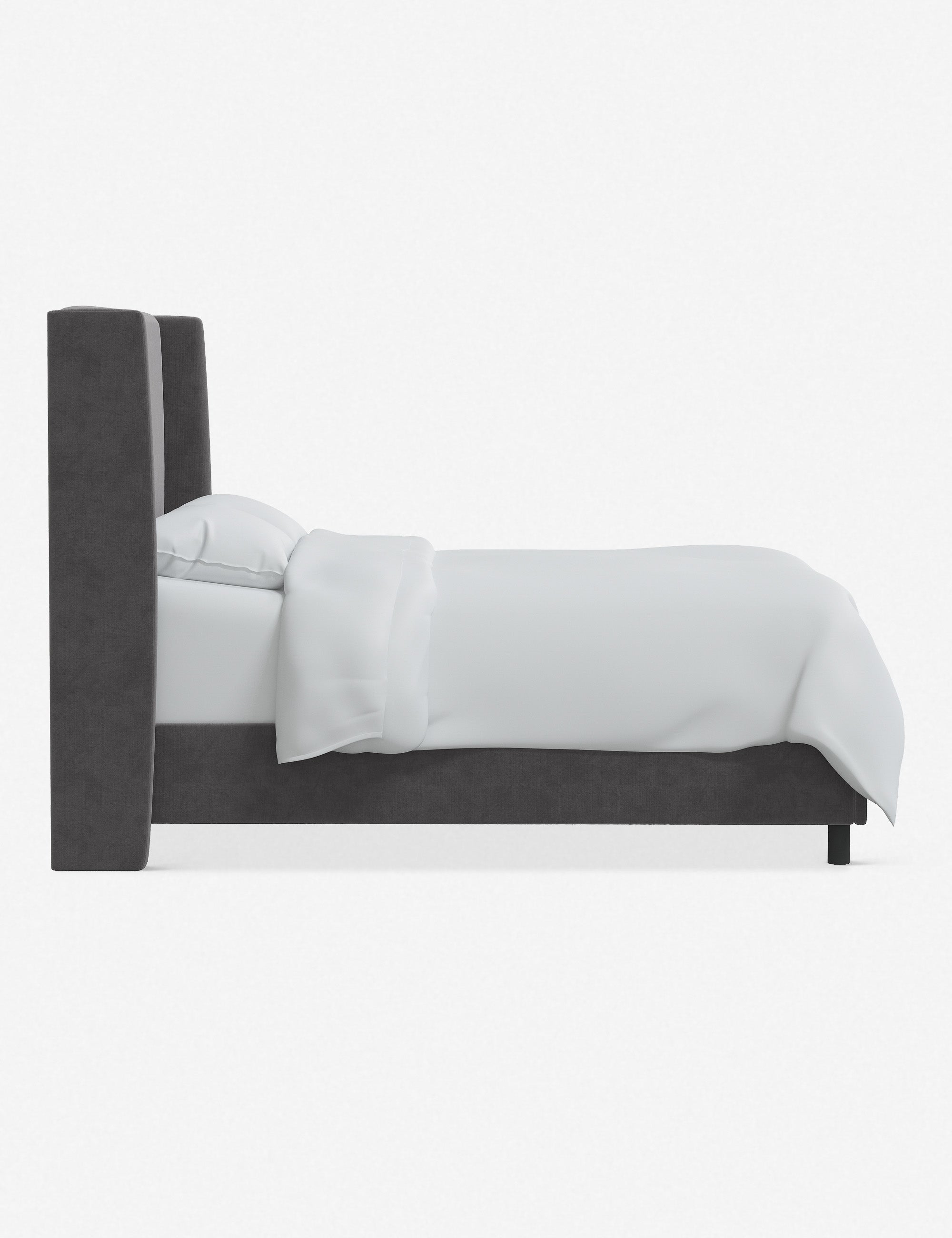 Adara Queen Size Bed Frame with Upholstered Headboard - Modern Platform Bed for Bedroom, Living Room & Guest Room