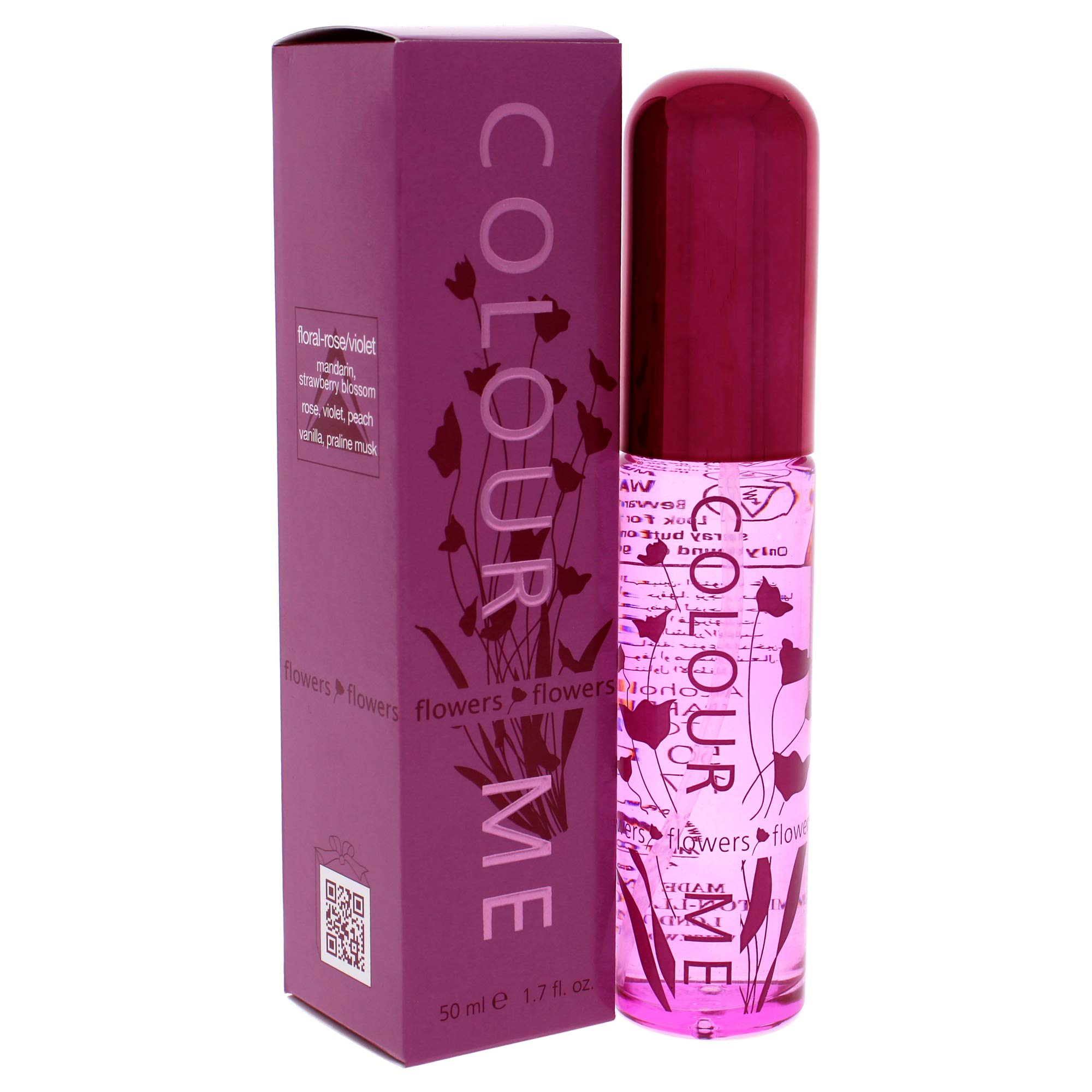 Luxury Women's Perfume - COLOUR ME Flowers Eau de Parfum 50ml | Long Lasting Floral Fragrance for Women by Milton-Lloyd | Perfect for Date Night, Office & Special Occasions