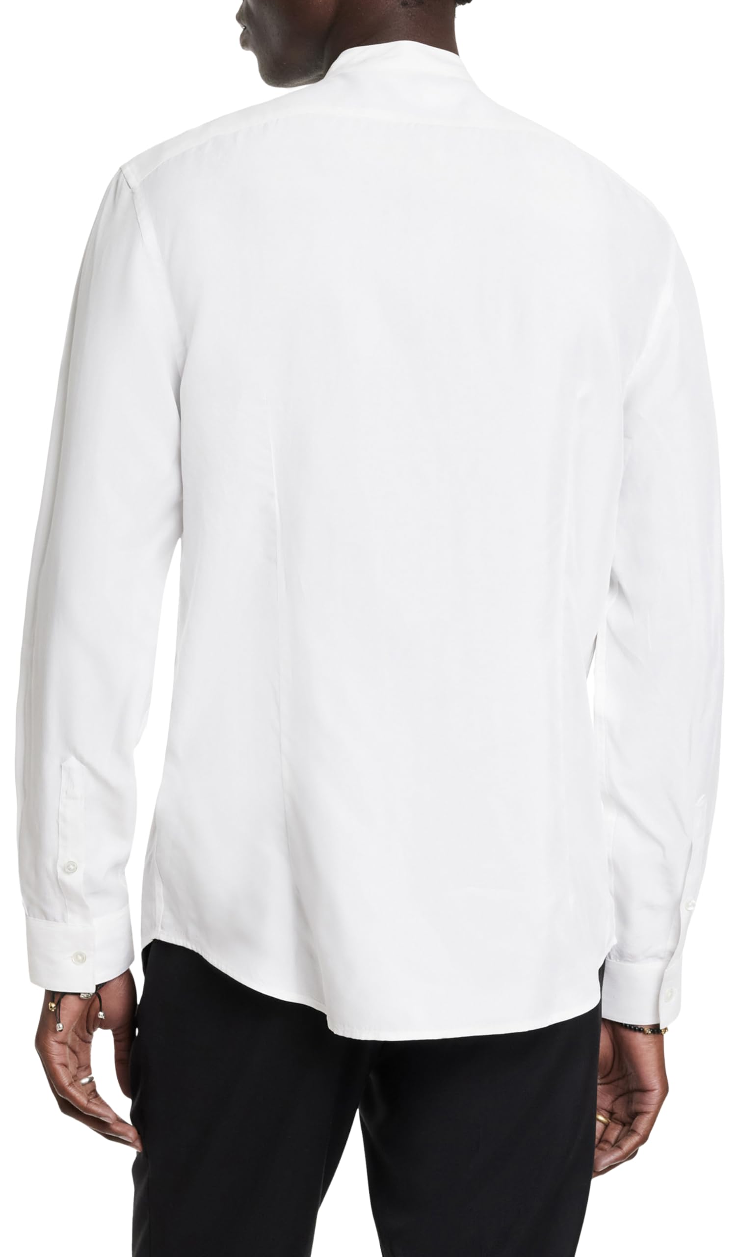 John Varvatos Men's Hanover Button-Down Shirt | Premium Cotton Dress Shirt for Business & Casual Wear | Slim Fit Long Sleeve Oxford Shirt for Office, Date Night & Special Occasions