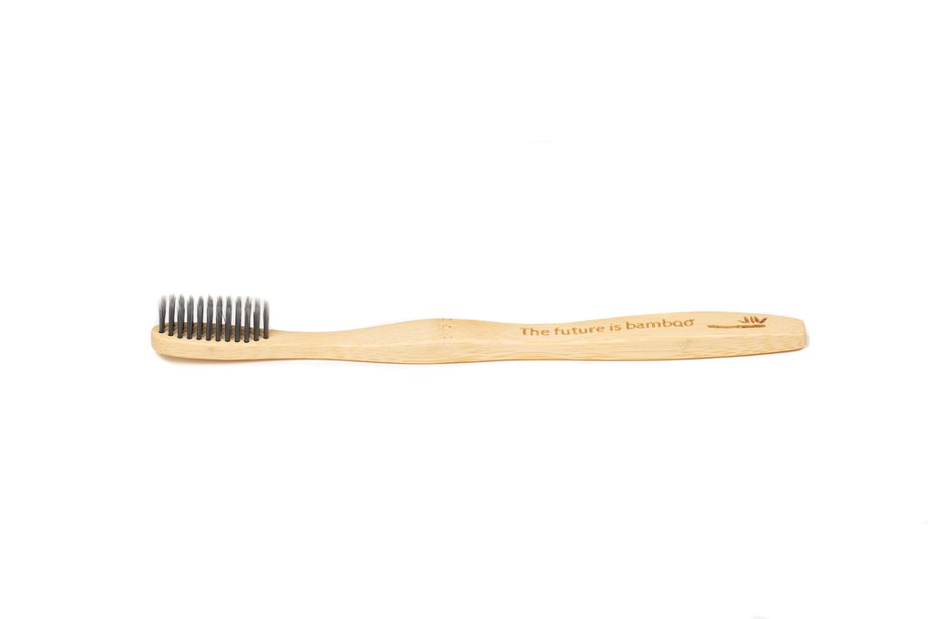 Eco-Friendly Bamboo Charcoal Toothbrush for Adults - Soft Bristles, Biodegradable Handle - Perfect for Travel, Home & Sustainable Oral Care