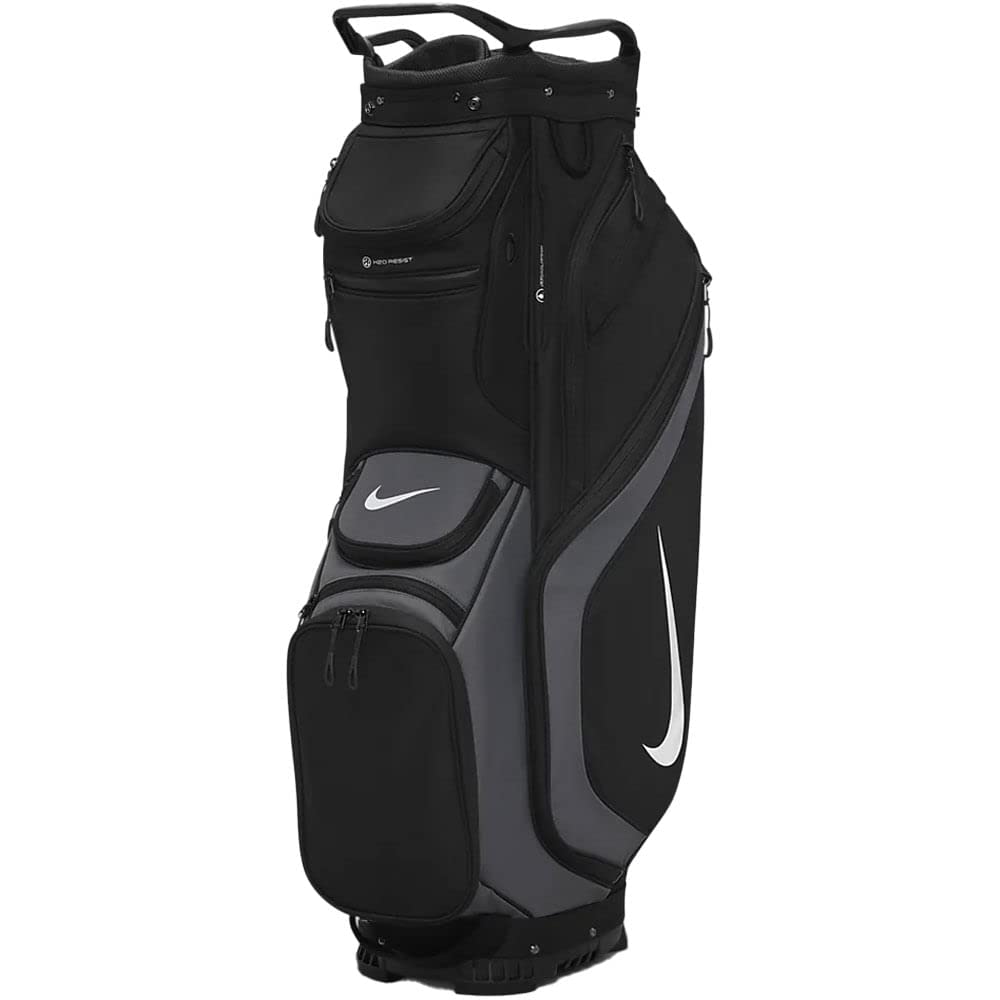Nike Performance Cart Golf Bag - Lightweight, Durable & Water-Resistant for Men & Women | Black, Gray, White | Perfect for Golf Courses, Driving Ranges & Tournaments