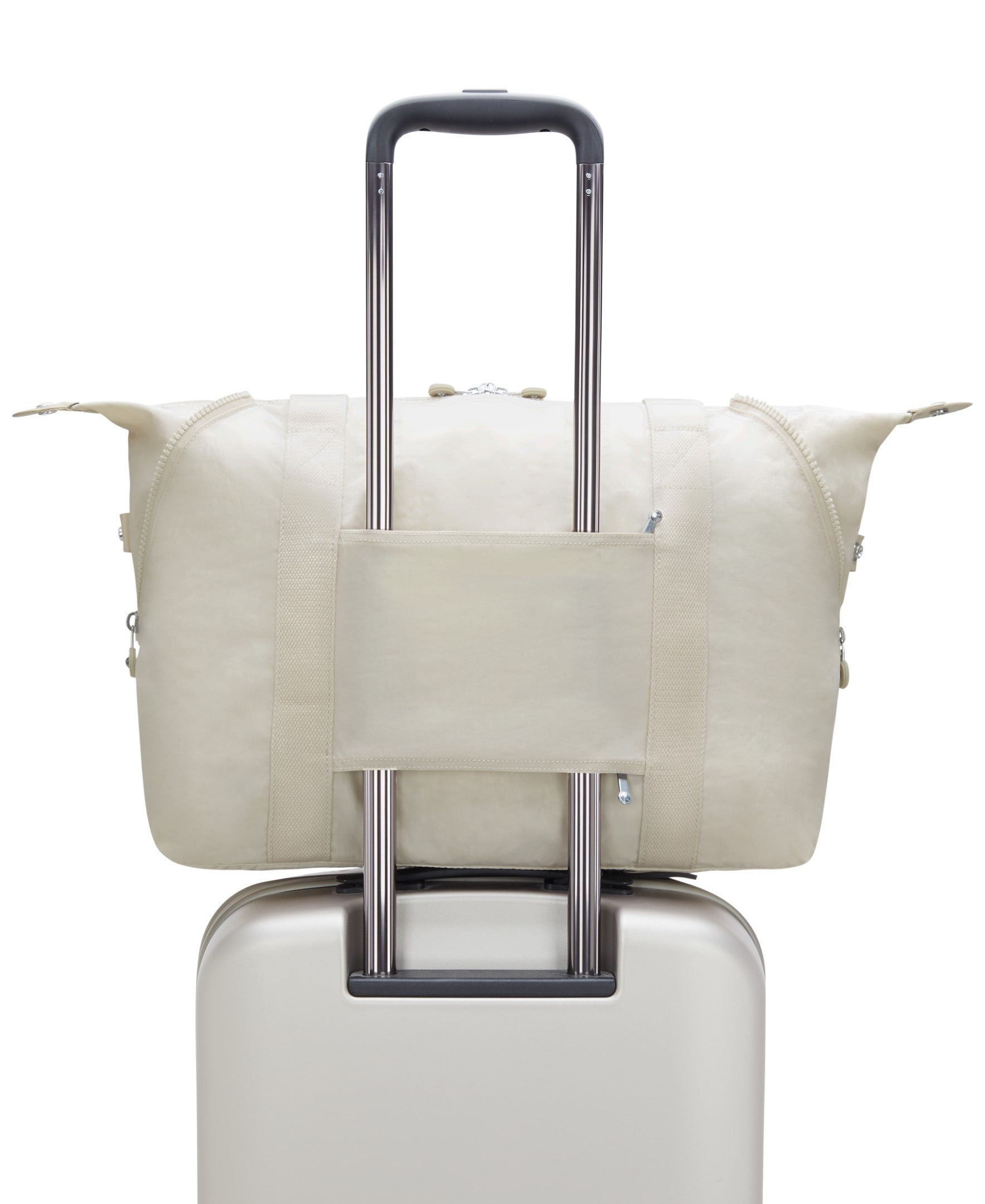 Kipling Art Medium Tote Bag in Hideaway Beige - Stylish & Spacious Women's Shoulder Bag for Work, Travel & Everyday Use