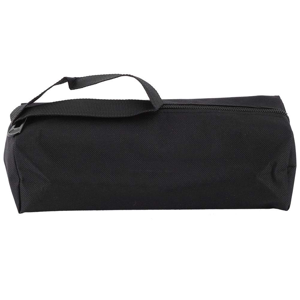 Heavy Duty Electrician Tool Bag with Zipper - 24 x 8.5 x 7cm Portable Handheld Tool Storage Organizer (Black) - Perfect for Electricians, Plumbers & DIY Home Repairs