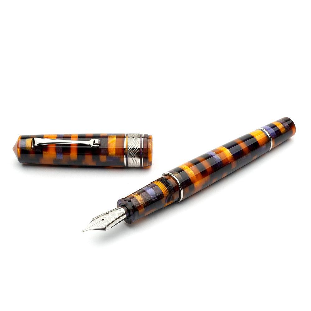 Leonardo Fountain Pen Mosaico - Premium Stainless Steel Pen for Writing, Calligraphy & Collecting - Perfect for Gifts, Office Use & Special Occasions