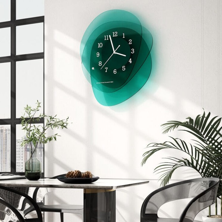 Luxury Acrylic Wall Clock - Modern Decorative Art for Living Room, Bedroom & Office - Silent Non-Ticking Battery Operated - Perfect Home Decor Gift Idea