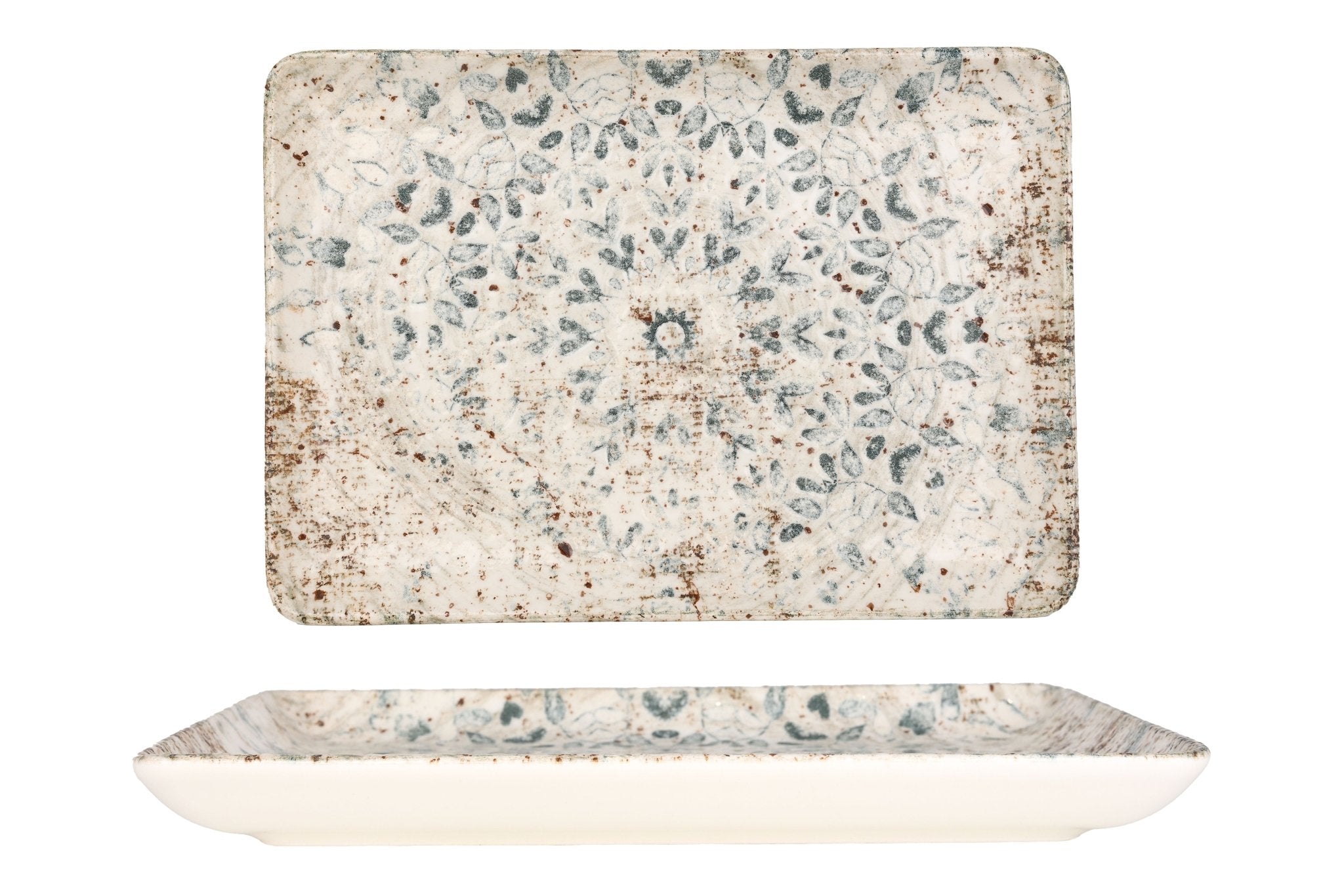 Premium Fade-Resistant Service Plate 24x17 cm - Elegant Dining & Buffet Serving Dish for Restaurants, Catering & Home Entertaining