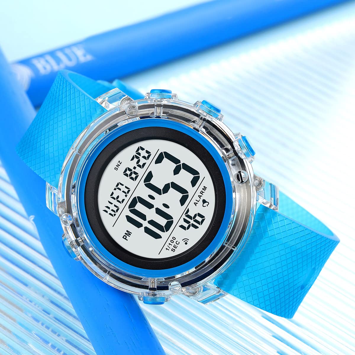 Zolohoni Digital Sports Watch for Women & Men - Waterproof LED Stopwatch with Date Display - Perfect for Running, Swimming & Outdoor Activities