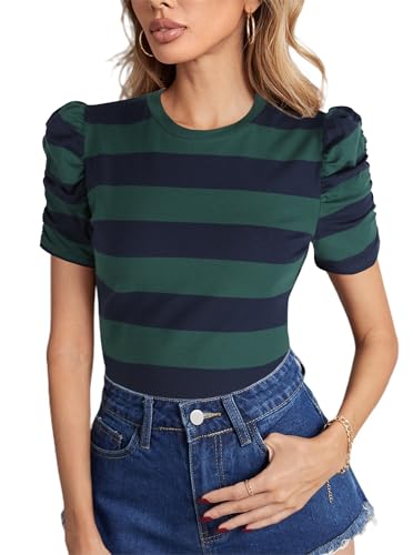 Wide Navy Green