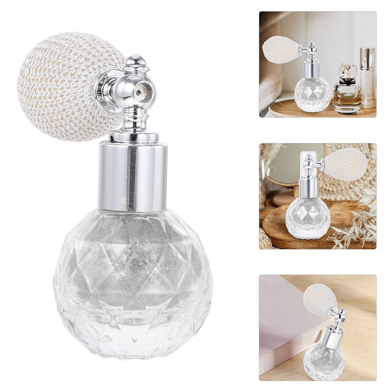1pc Body Glitter Spray - Highlighter Powder & Makeup Sprayer with Air Bag for Face & Body, Travel-Friendly Loose Powder Dust Applicator - Perfect for Halloween, Cosplay & Festive Events