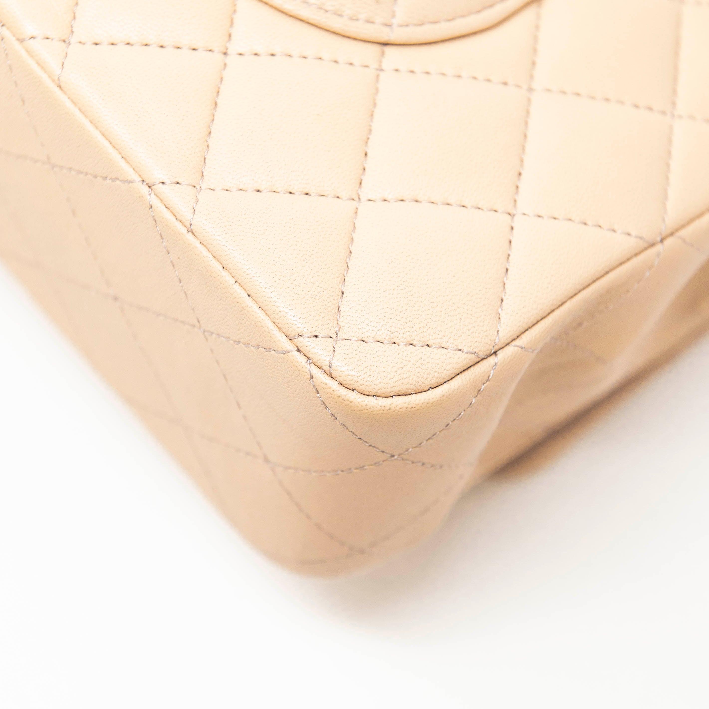 Chanel Beige Medium Classic Flap Bag - Timeless Luxury Handbag for Women | Perfect for Work, Evening Events & Everyday Elegance