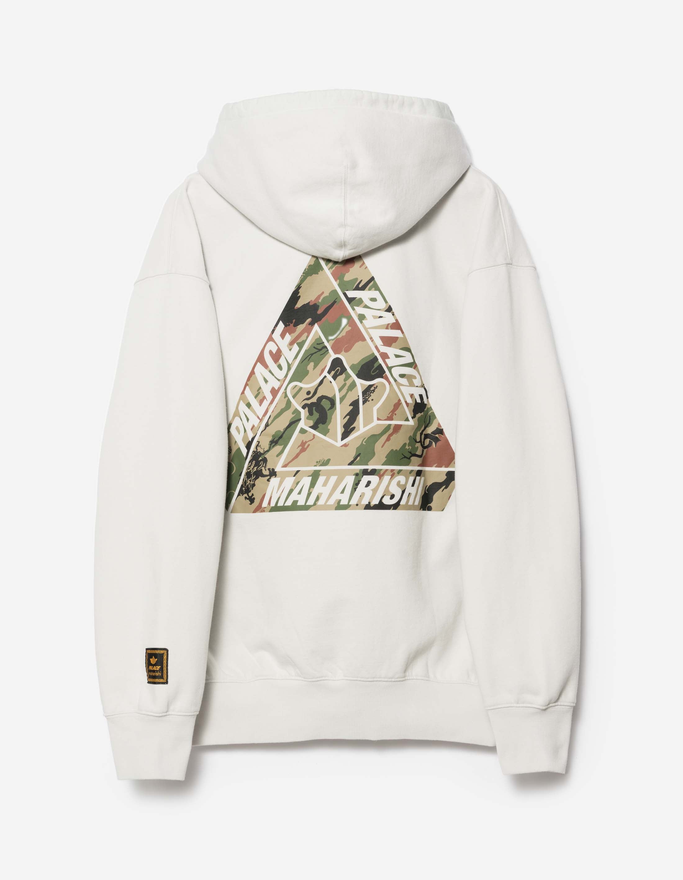 Palace Maharishi Tri Bonsai Hoodie - Stone White | Streetwear Fashion for Men & Women | Perfect for Urban Style & Casual Outfits
