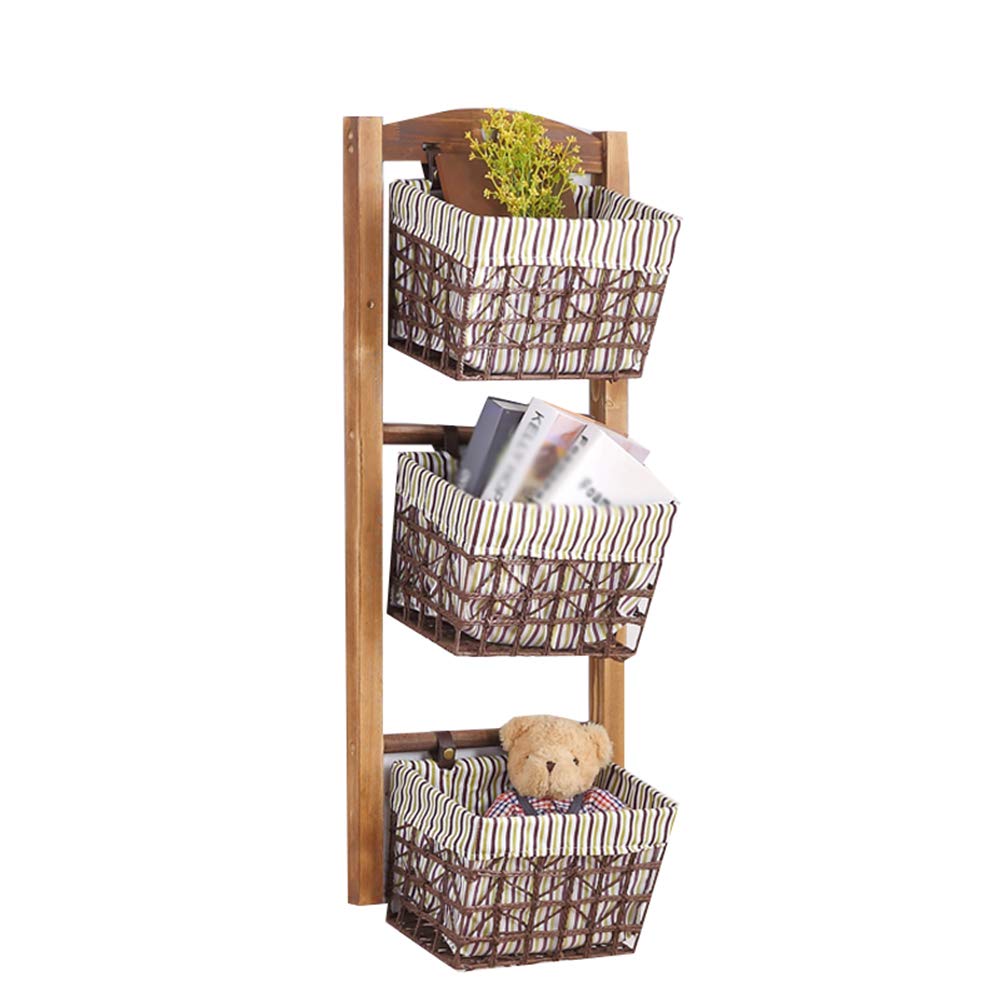 Floating Wall Shelf - 3 Tier Rattan Storage Rack for Bedroom & Bathroom Organization (97x39cm) - Perfect for Towels, Books & Decor - 4 Color Options