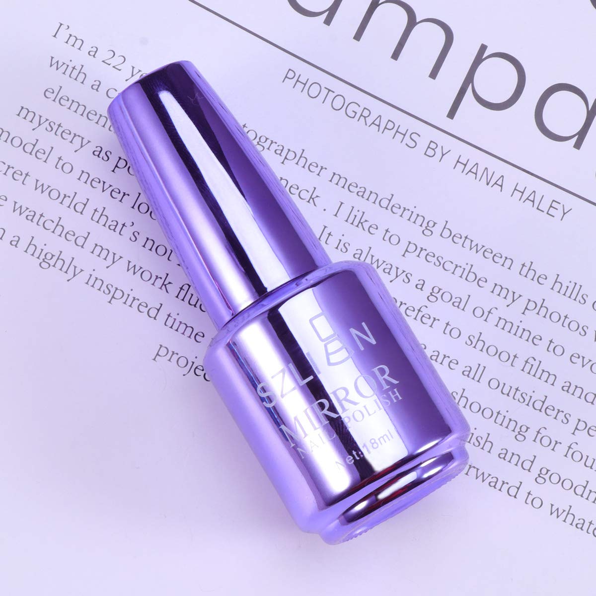 Lurrose Mirror Nail Polish - Metallic Purple Blue Gel Nail Varnish for Nail Art | Long Lasting High Shine Manicure & Pedicure | Perfect for Parties, Weddings, and Special Occasions