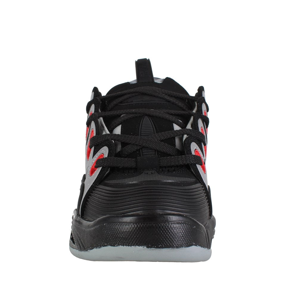 Osiris D3 2001 Skate Shoes - Black/Light Grey/Red for Men | Retro Sneakers for Skateboarding & Streetwear Fashion