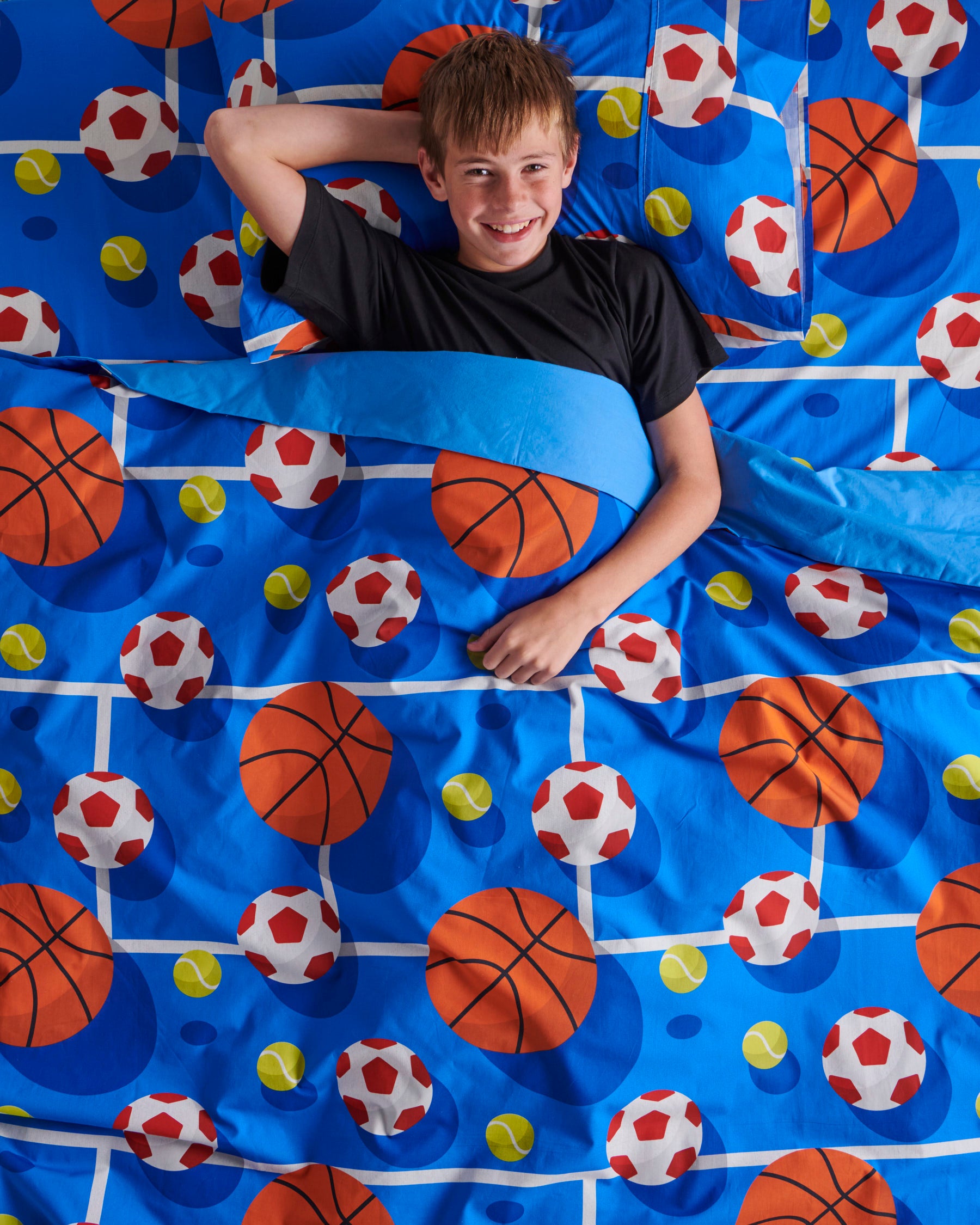 Balls Up Organic Cotton Quilt Cover Set - Breathable & Hypoallergenic Queen Size Bedding for Eco-Friendly Home Decor (US) | Perfect for Master Bedroom, Guest Room & Sustainable Living