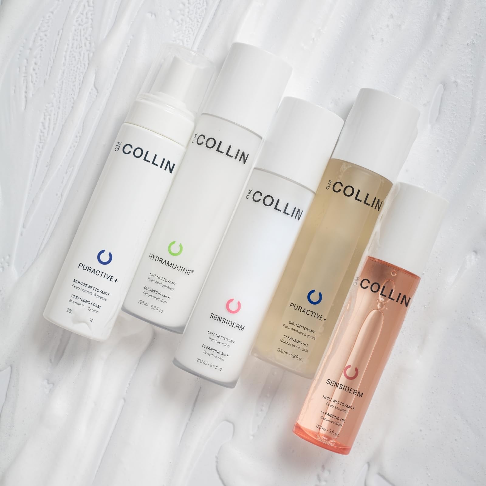 G.M. COLLIN Hydrating Skincare Set - Hydramucine Cleansing Milk & Hydrating Mist for Dry Skin | Daily Moisturizing Routine & Spa Facial Care