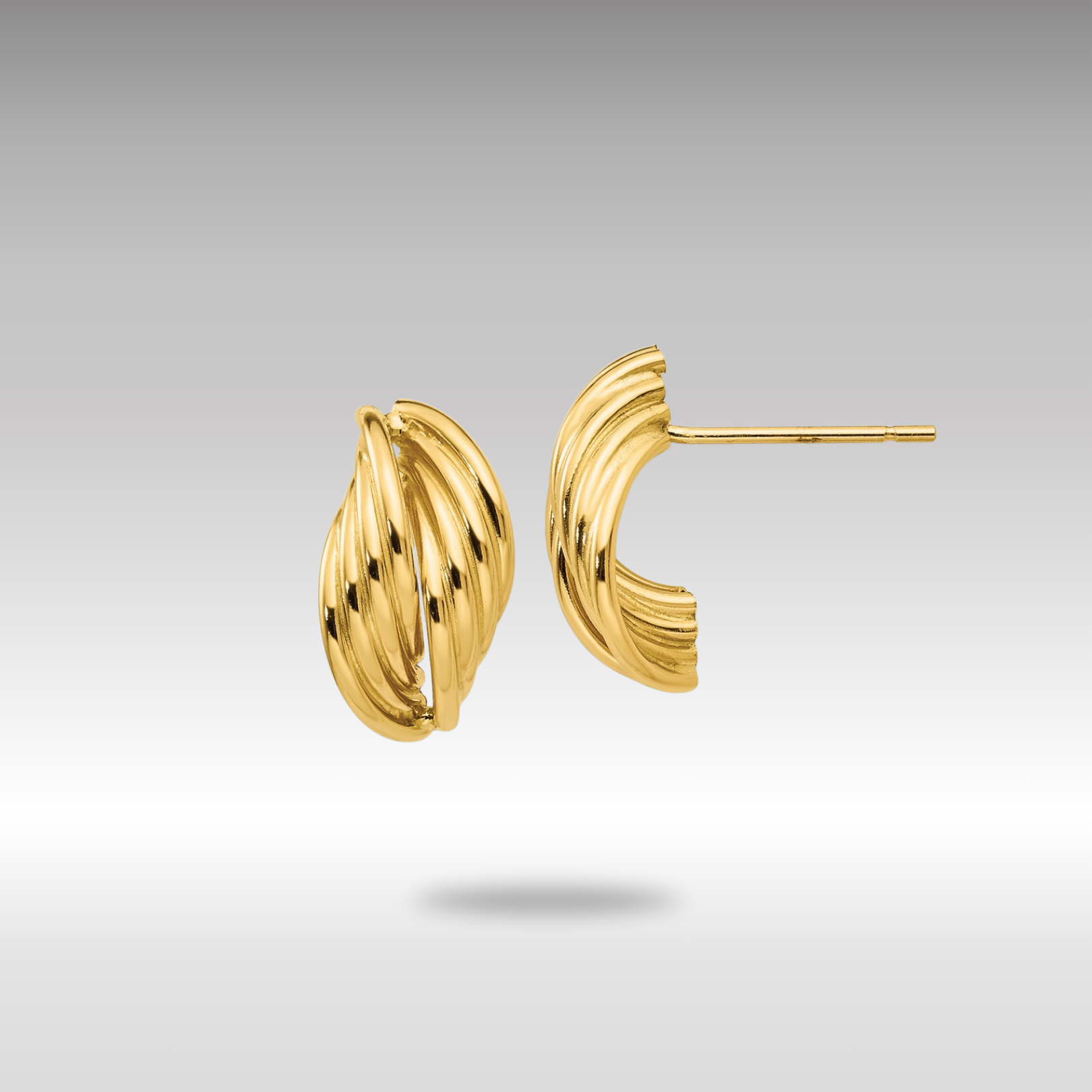 Elegant Gold Polished Fancy Post Earrings for Women - Model Z362 | Perfect for Parties, Weddings & Everyday Wear