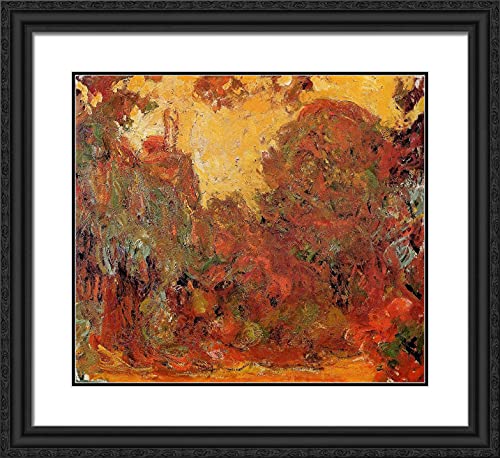 Black Ornate Wood Frame with Double Matting
