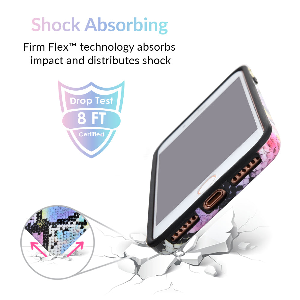Neon Snakeskin iPhone Case - Trendy Protective Cover for iPhone 13/14/15 Pro Max - Durable Slim Fit Shockproof Phone Case - Perfect for Nightlife, Concerts & Fashion Statements