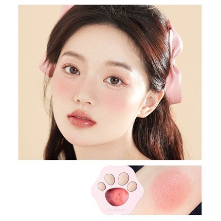 CHIOTURE Monochrome Matte Shine Blush - Long Lasting Natural Finish Powder Blush for Cheeks, Perfect for Everyday Makeup & Special Occasions