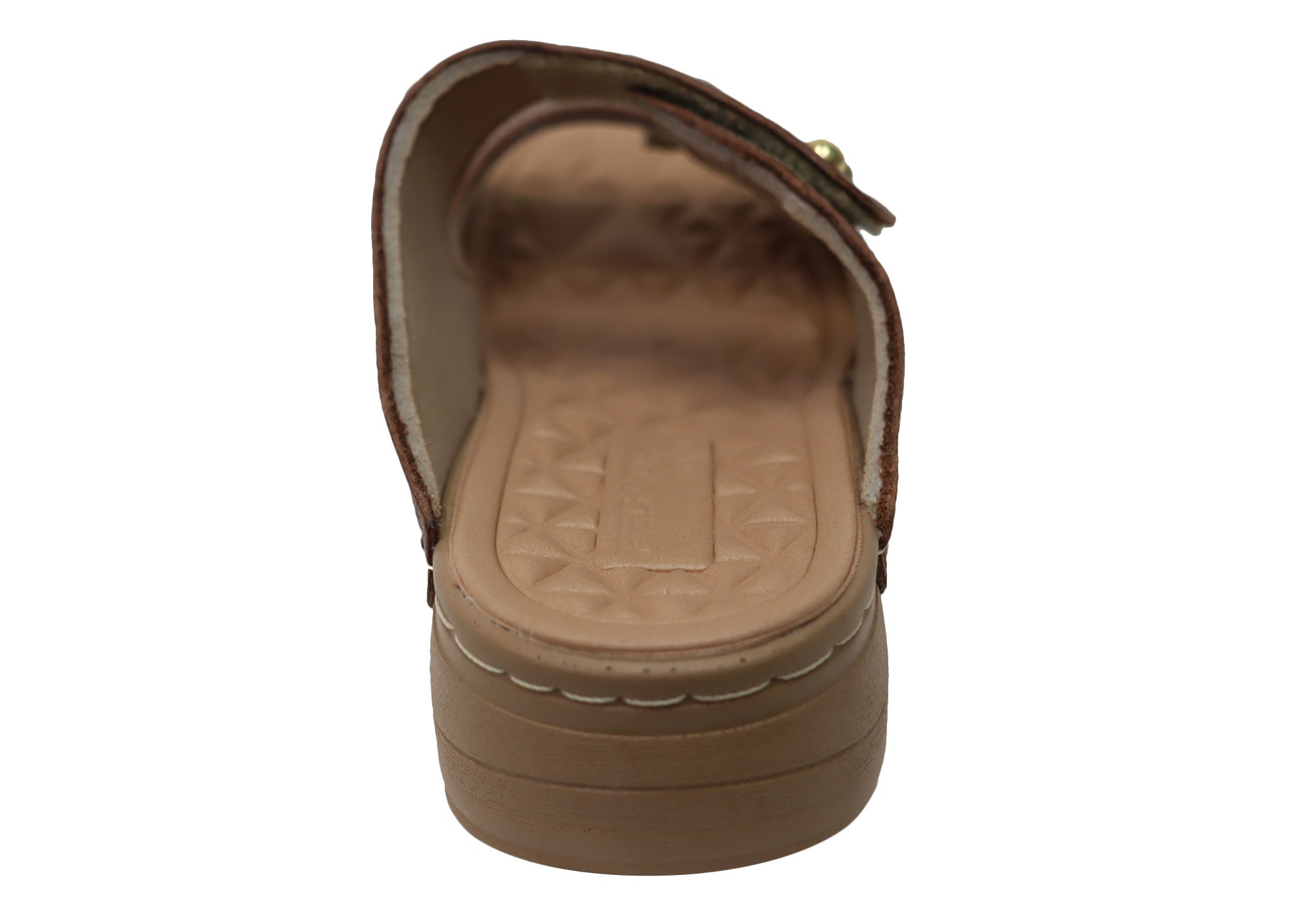 Pegada Mya Women's Comfortable Leather Slides Sandals - Handmade in Brazil - Perfect for Beach, Pool & Summer Casual Wear