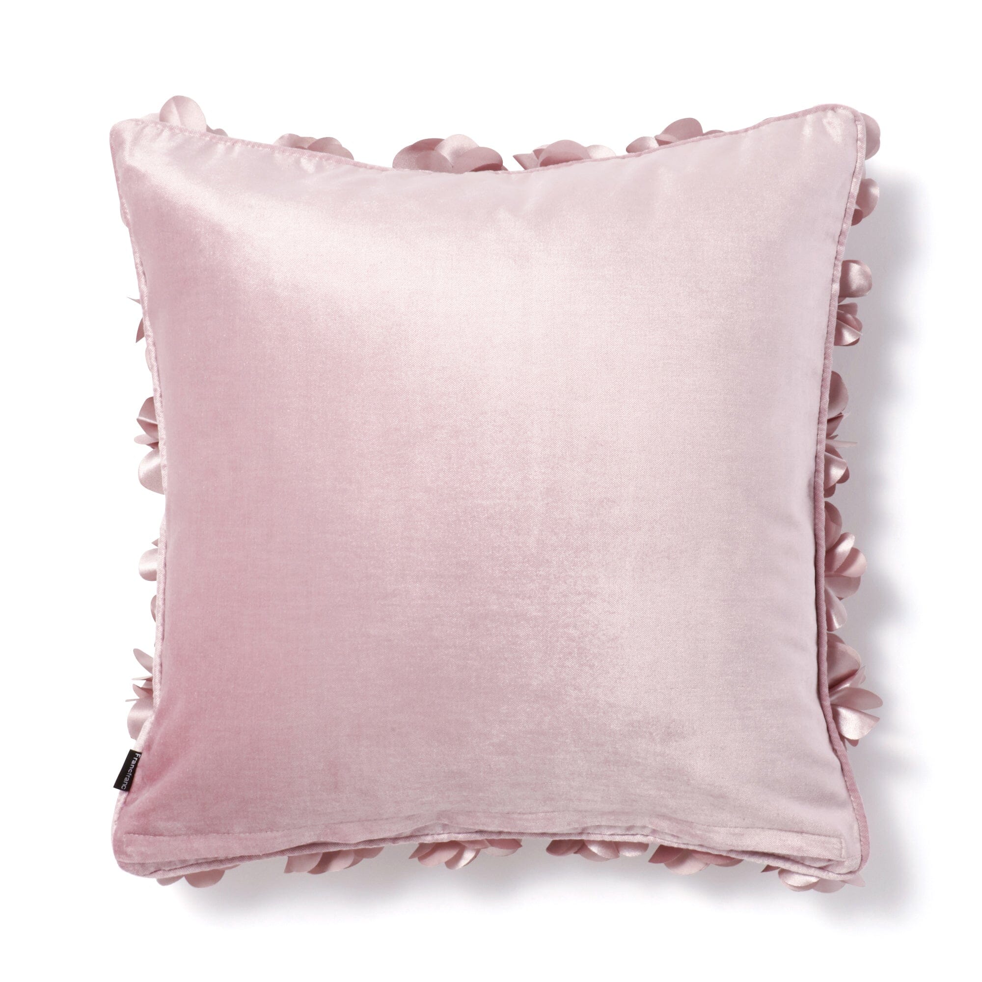 Premium Hydrangea Floral Cushion Cover 18x18 Inches - Soft Pink Decorative Pillow Case for Sofa, Bed, Living Room - Home Decor Accent for Cozy Comfort