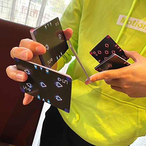 Black Knight Cardistry Playing Cards - Premium Poker Deck for Magic Tricks, Card Games & Parties | Durable Design for Kids & Adults | Perfect for Poker Nights, Magic Shows & Family Gatherings