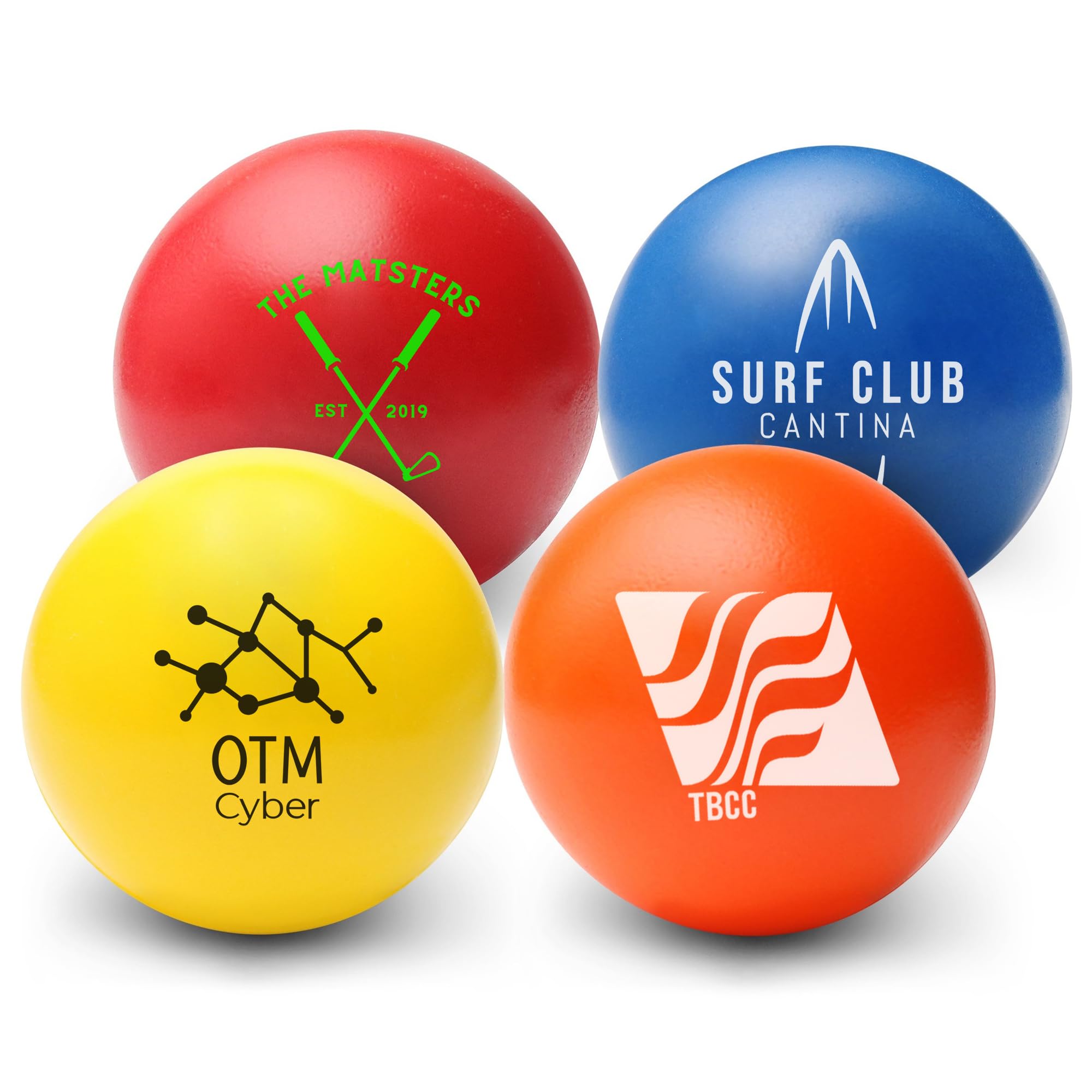 100PCS Custom Bulk Stress Relief Foam Balls - Personalized Round Foam Stress Balls with Logo/Text/Email/Phone/QR Code - Perfect for Corporate Gifts, Promotional Items, Trade Shows, and Office Stress Relief
