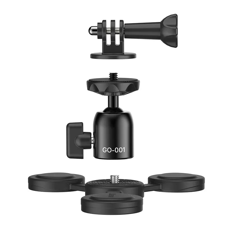 Ulanzi GO 001 Magnetic Mount for GoPro, DJI, Insta360 Action Cameras - Secure & Adjustable C016GBB1 - Perfect for Vlogging, Sports & Outdoor Adventures
