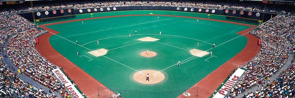 Peel & Stick Baseball Stadium Wall Mural - Veterans Stadium Philadelphia (84