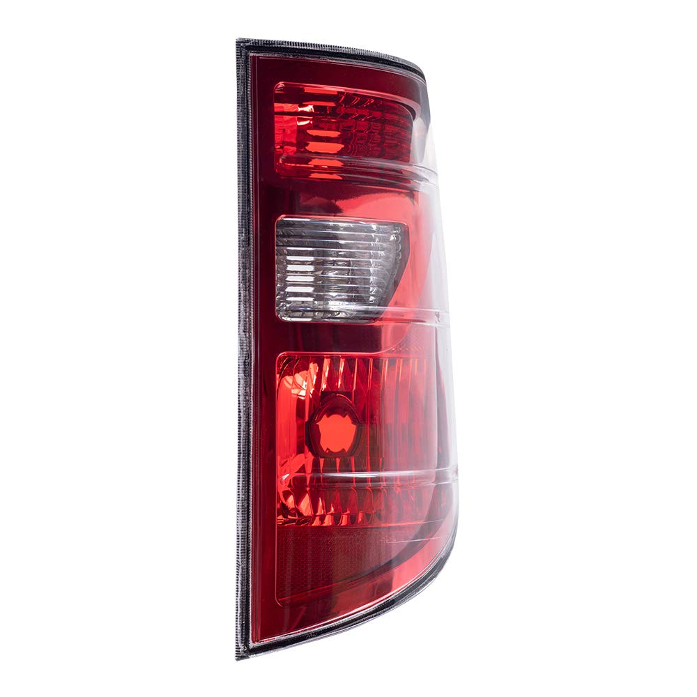 Brock Replacement Pair Tail Lights Compatible with 2009-2014 Honda Ridgeline Pickup Truck - Perfect for Night Driving & Enhanced Safety