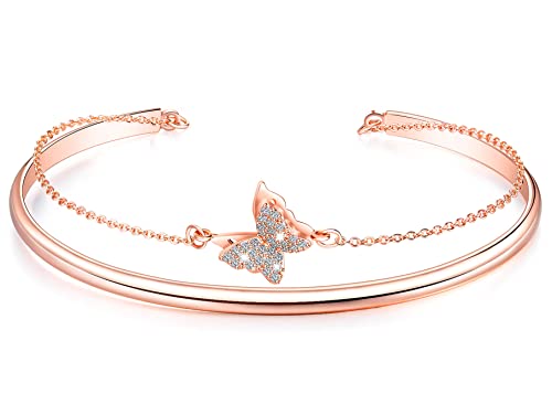 Rose Gold Layer Butterfly