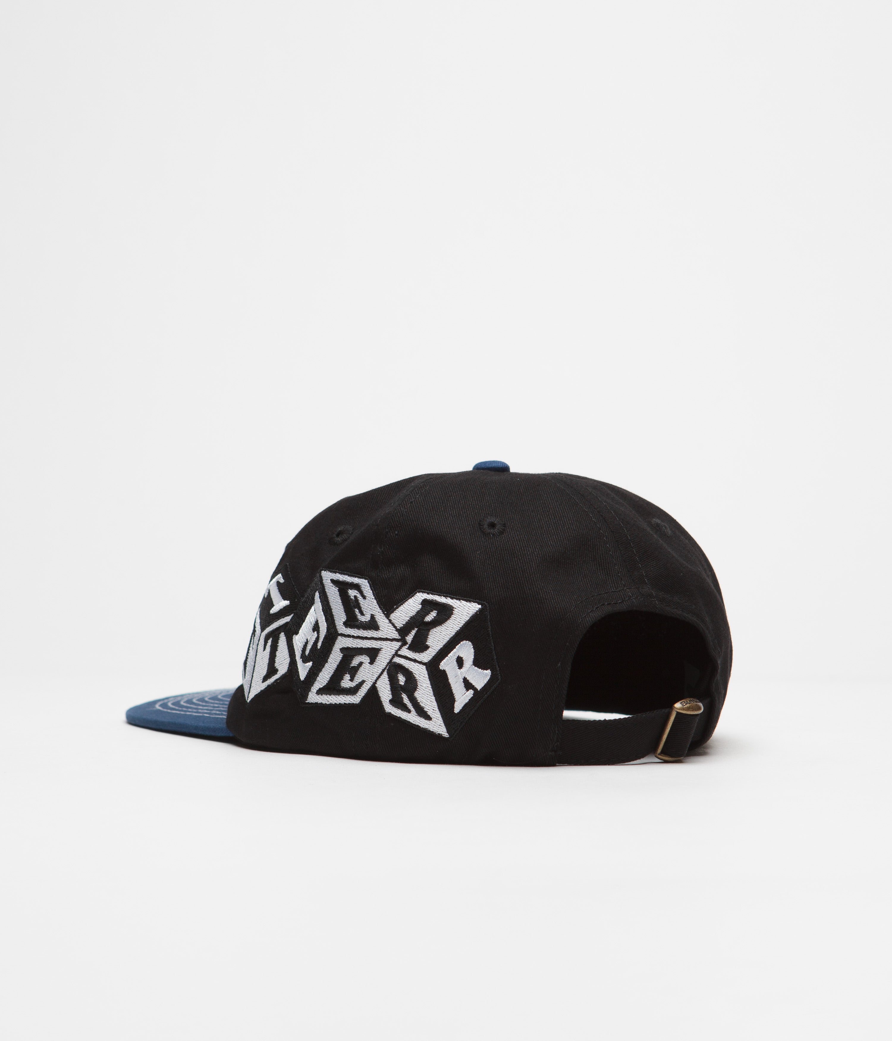 Butter Goods Cubes Cap - Black & Royal Blue Snapback Hat for Men & Women | Streetwear Fashion Accessory for Urban Style & Outdoor Activities