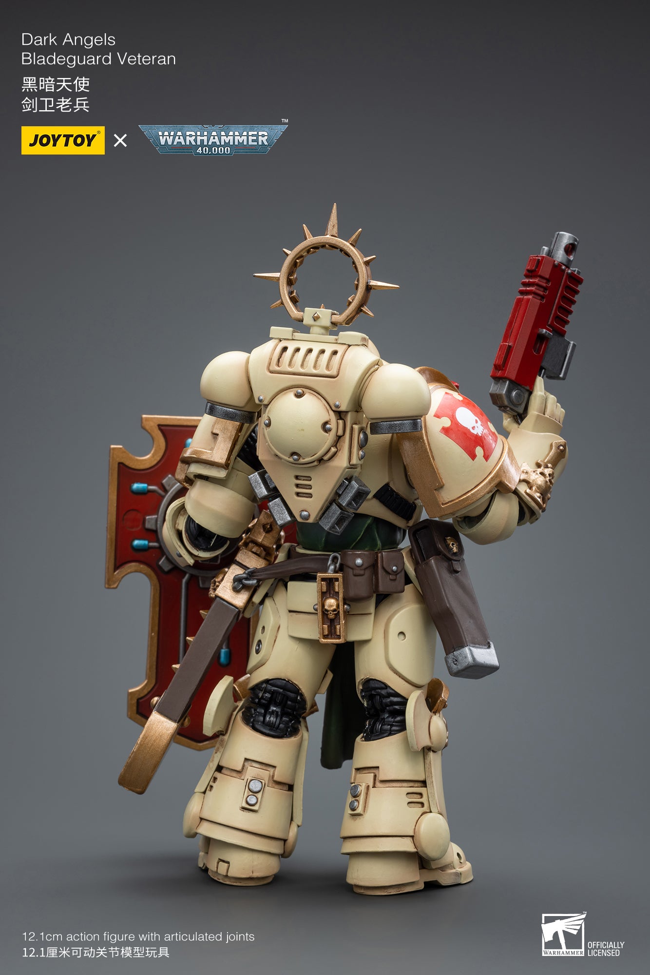 1/18 JOYTOY Warhammer 40K Dark Angels Bladeguard Veteran Action Figure - Collectible Miniature Model for Tabletop Gaming & Display