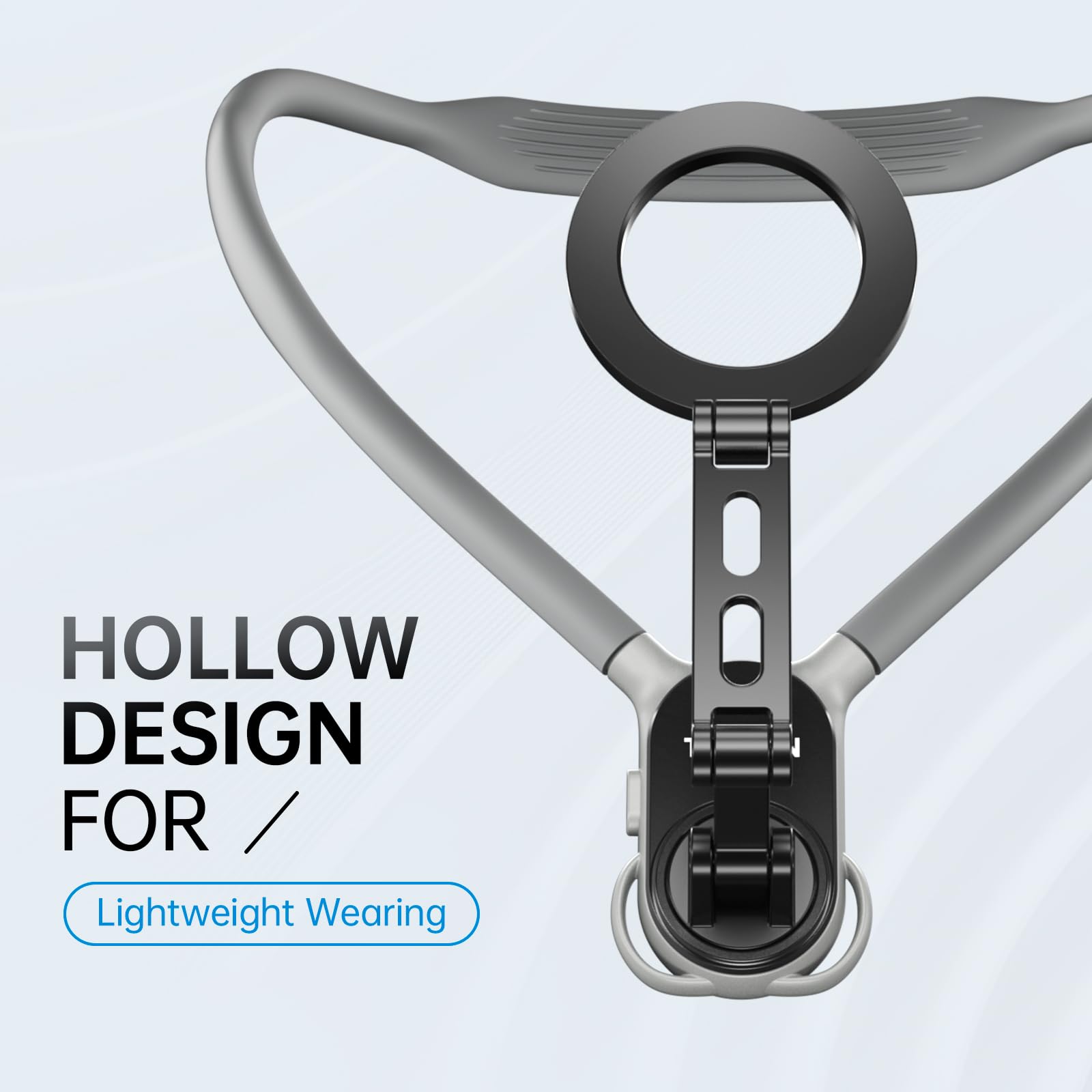 TELESIN Magnetic Phone Neck Mount - Hands-Free POV/Vlog Selfie Holder for iPhone 16/15/14/13/12 & Android - Adjustable Chest Strap for Video Recording, Live Streaming & Outdoor Activities