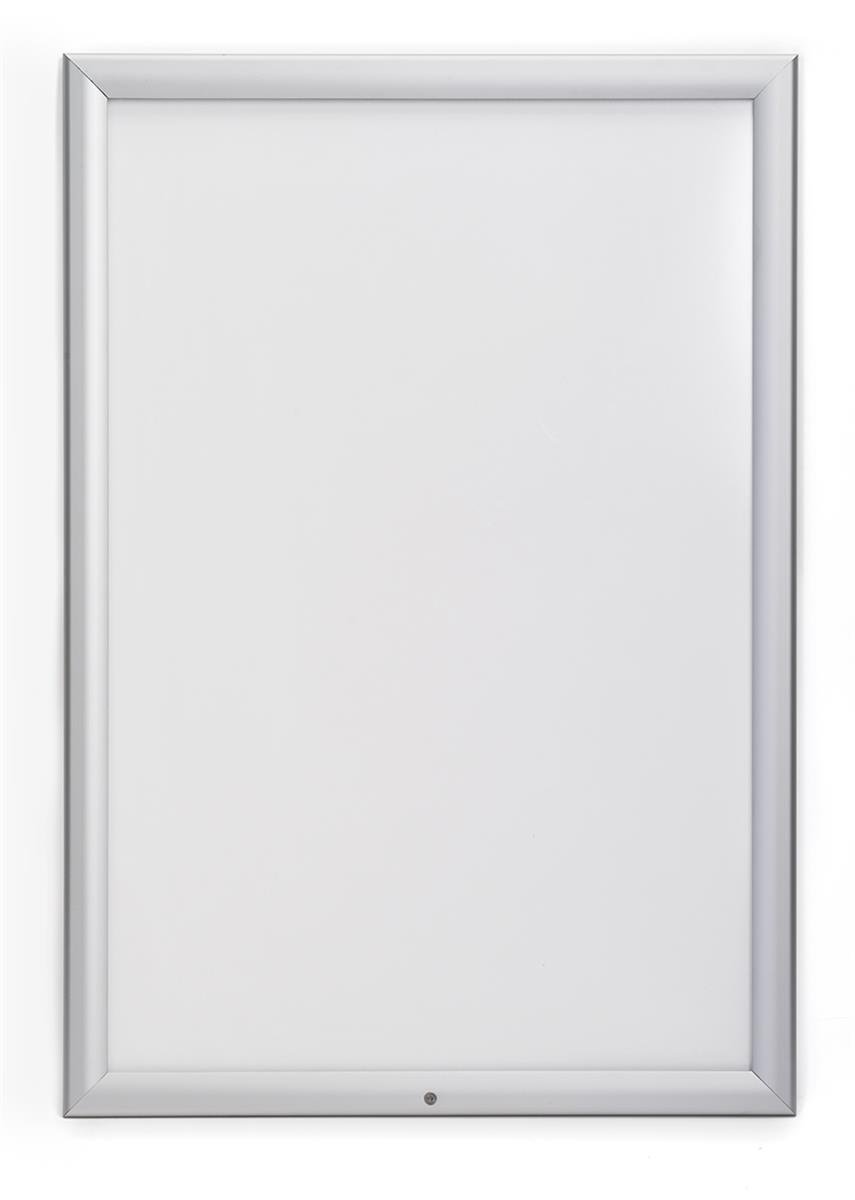 Displays2go Aluminum Snap Poster Frames - Weatherproof Outdoor Sign Holders with Silver Finish (WCW2030SV) - Perfect for Retail Stores, Trade Shows & Outdoor Advertising