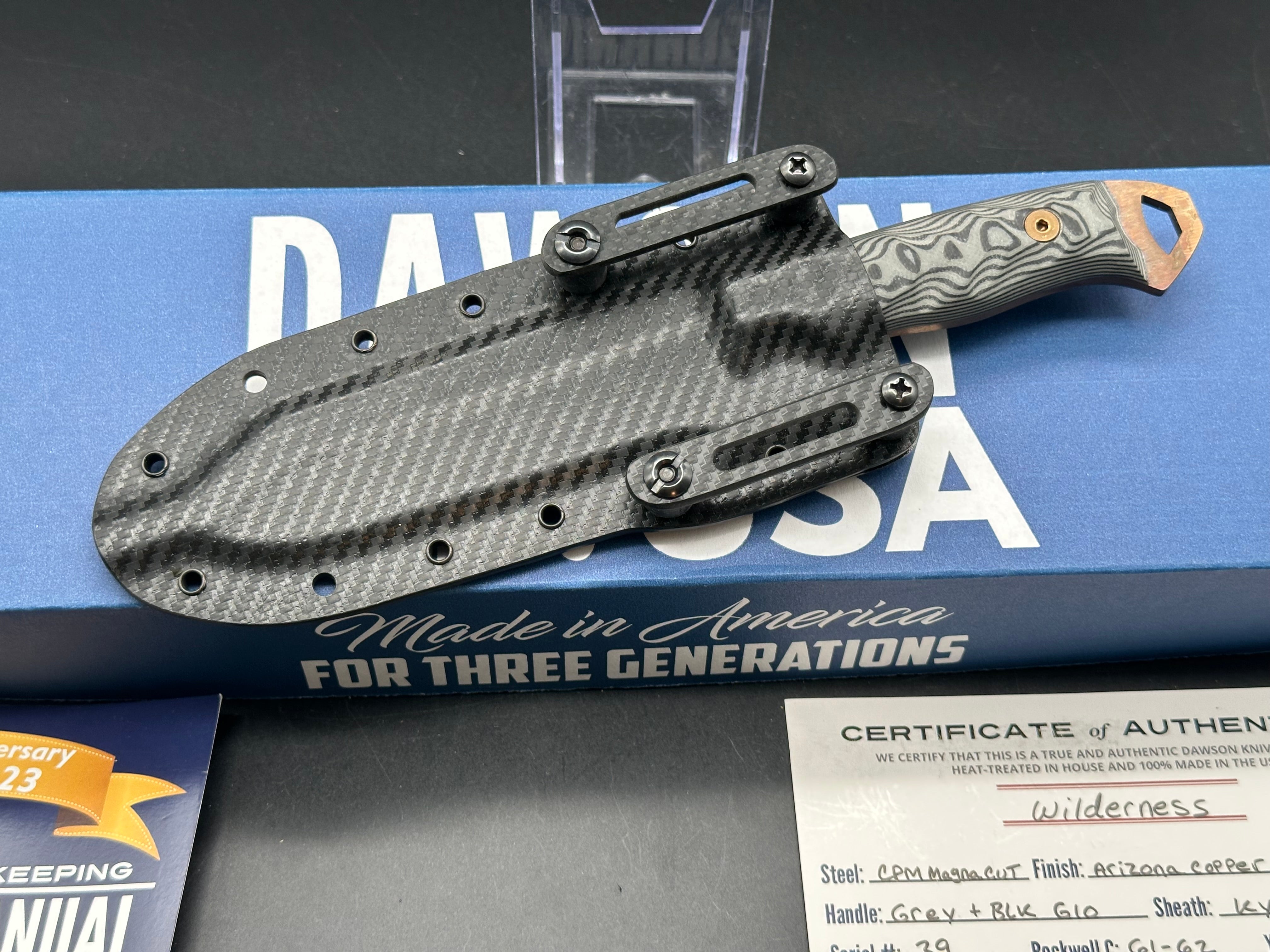 Premium Dawson Knives Wilderness MagnaCut Blade - High-Performance Outdoor Survival Knife for Hunting, Camping & Bushcraft | Durable & Sharp Tactical Knife for Adventurers