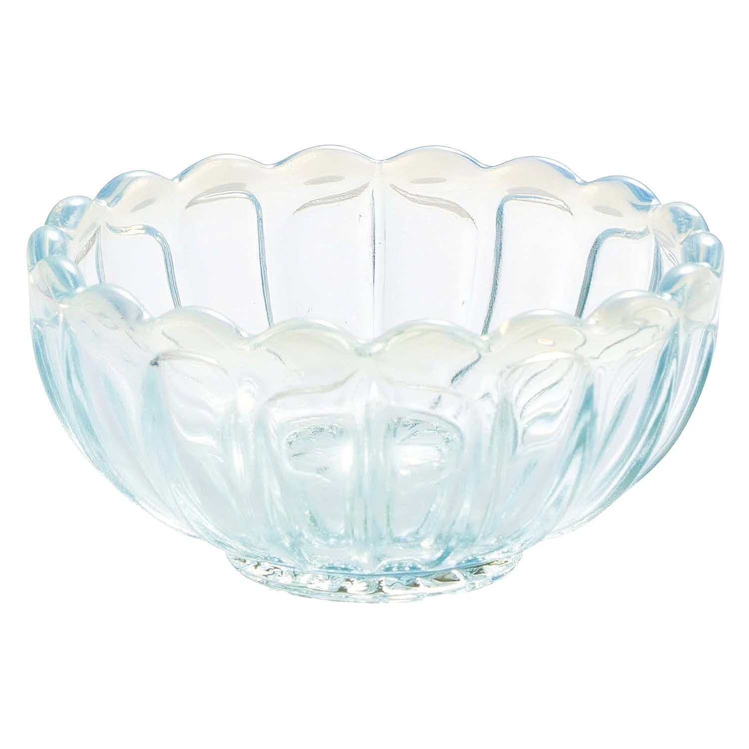 Hirota Glass Yukinohana Blue Mini Bowl - Handmade Soda Lime Glass Decorative Dish for Sushi, Desserts & Home Decor