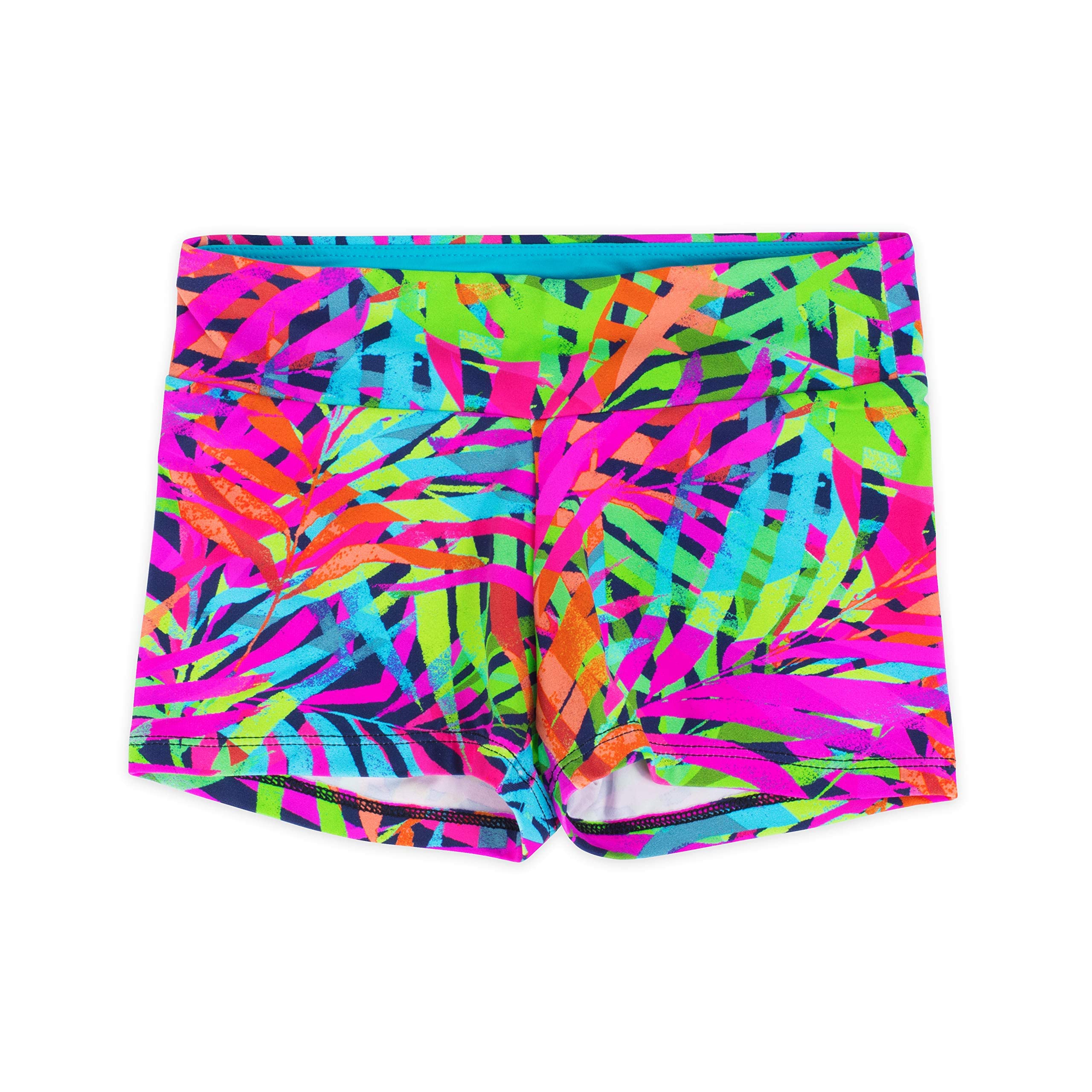 Layla Girls Dance Shorts for Gymnastics, Cheerleading & Ballet - Comfortable Stretchy Performance Shorts for Kids Dance Class, Practice & Competition