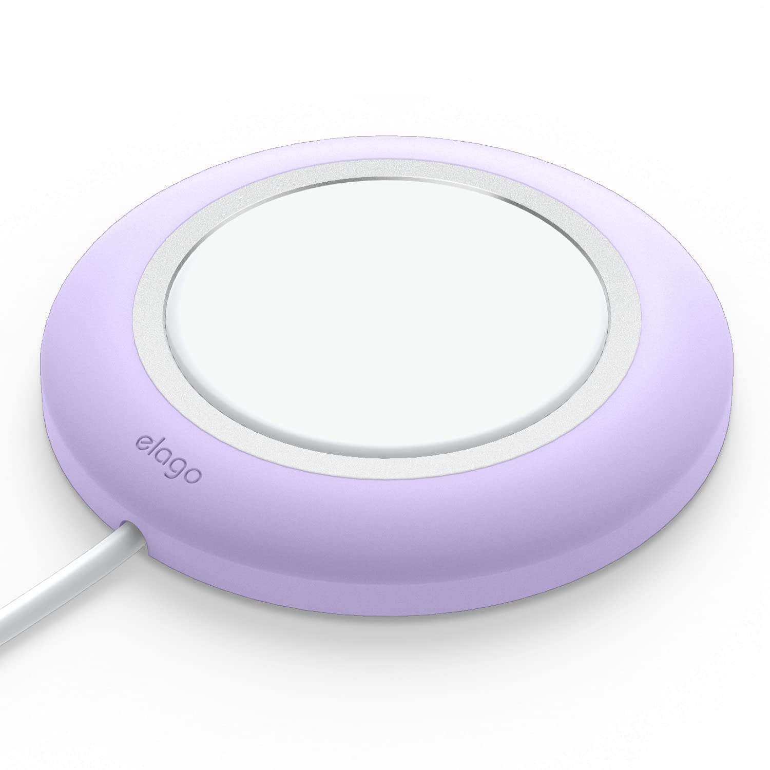 elago MagSafe Charging Pad for iPhone 16/15/14/13/12 & AirPods 3/4/Pro - Magnetic Wireless Charger Stand with Anti-Slip Design (Lavender) | Perfect for Nightstand, Office Desk & Car Dashboard | Magsafe Charger Sold Separately