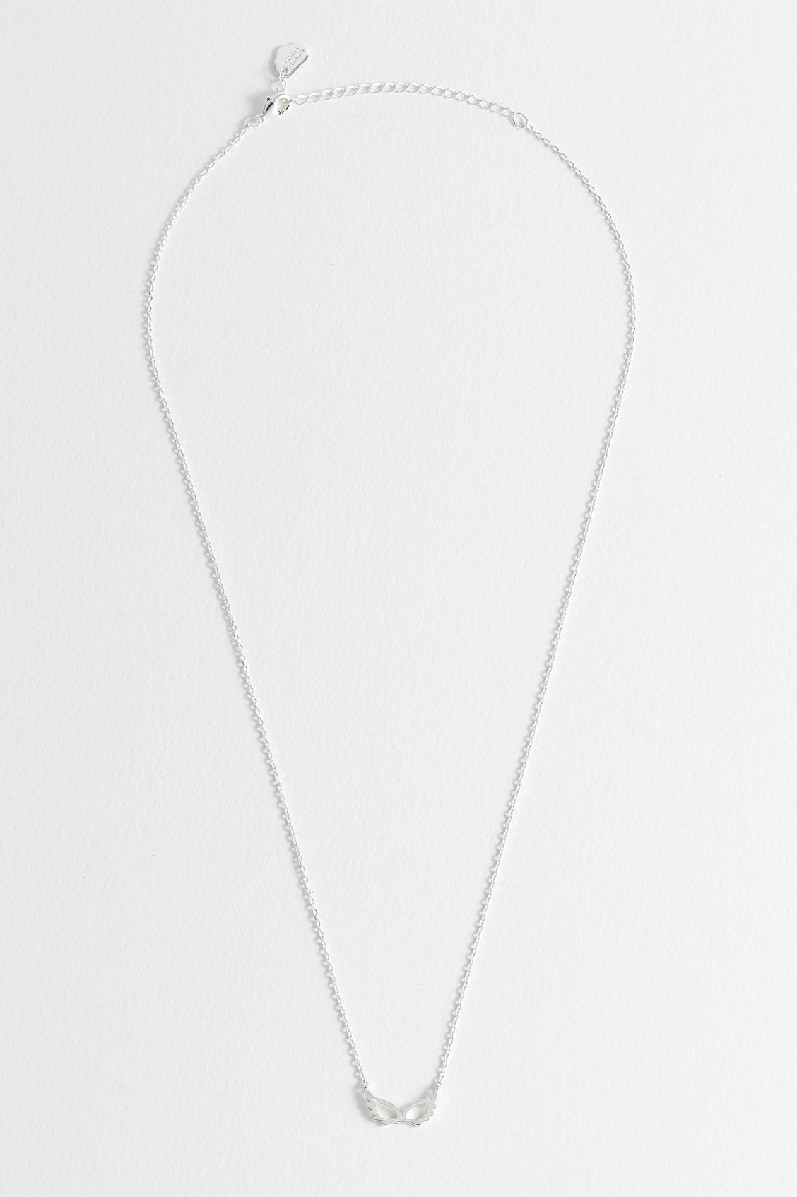Angel Wings Necklace for Women - Sterling Silver Wing Pendant with 18